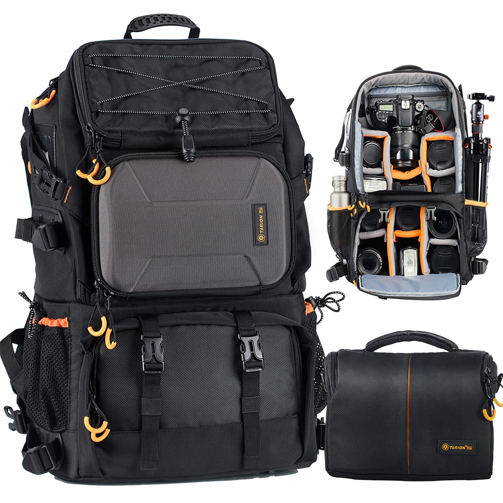 TARION Pro 2-in-1 Large Camera Backpack with 15.6