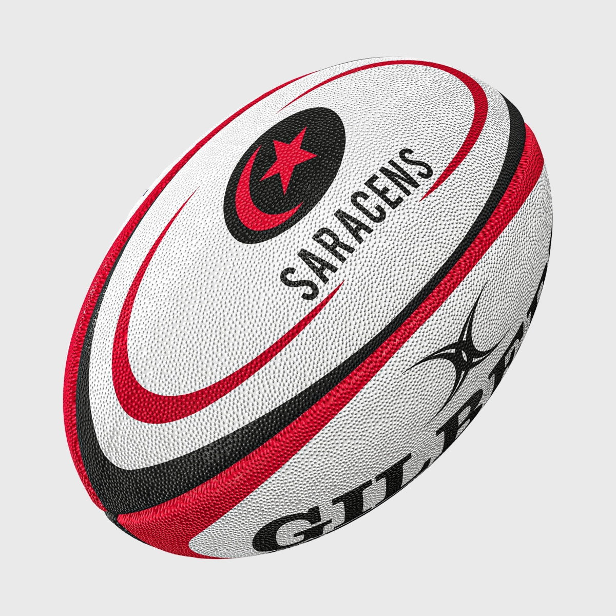 Gilbert Saracens Replica Midi Rugby Ball - Official Size 4 Training Ball for Rugby Players & Fans - Perfect for Practice, Games & Collectibles