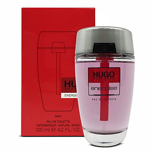 Hugo Energise Cologne for Men 4.2 oz Eau de Toilette Spray - Fresh & Invigorating Scent - Perfect for Daily Wear, Office & Date Nights