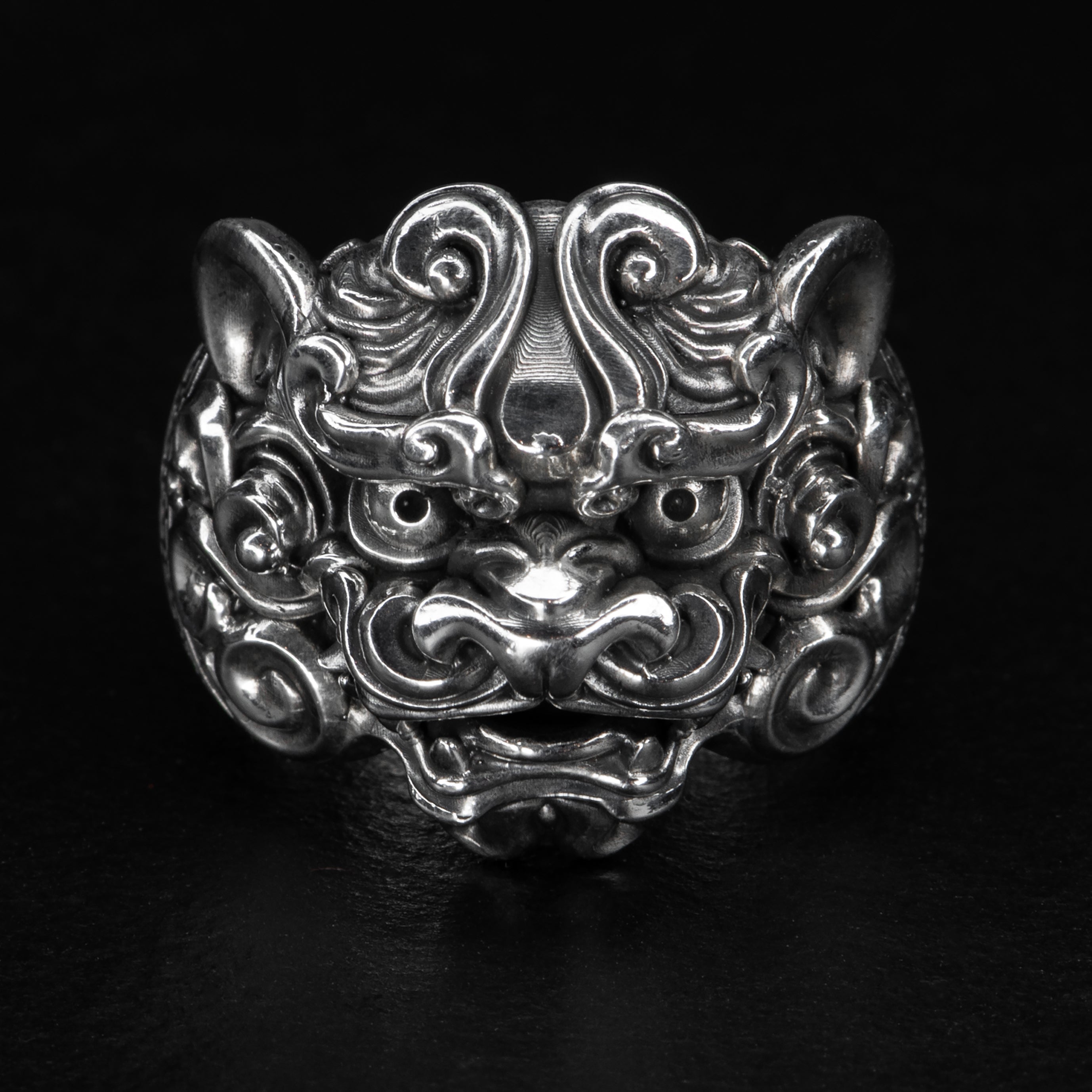 Foo Dog Ring - Lion's Gate Protection Amulet - Spiritual Jewelry for Meditation, Feng Shui & Positive Energy - Perfect for Yoga, Zen Decor & Gift Giving