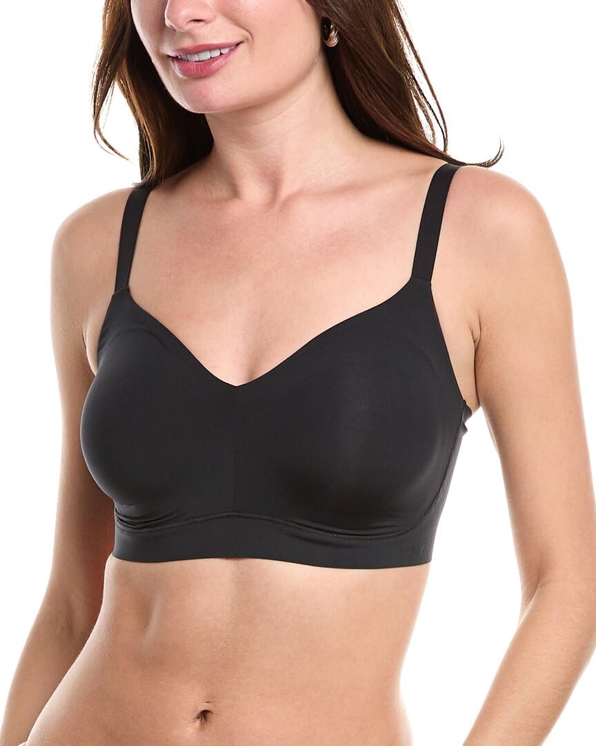 DKNY Women's Smooth Essentials Bralette - Comfortable Wireless Bra for Everyday Wear | Perfect for Yoga, Lounge & Sleep