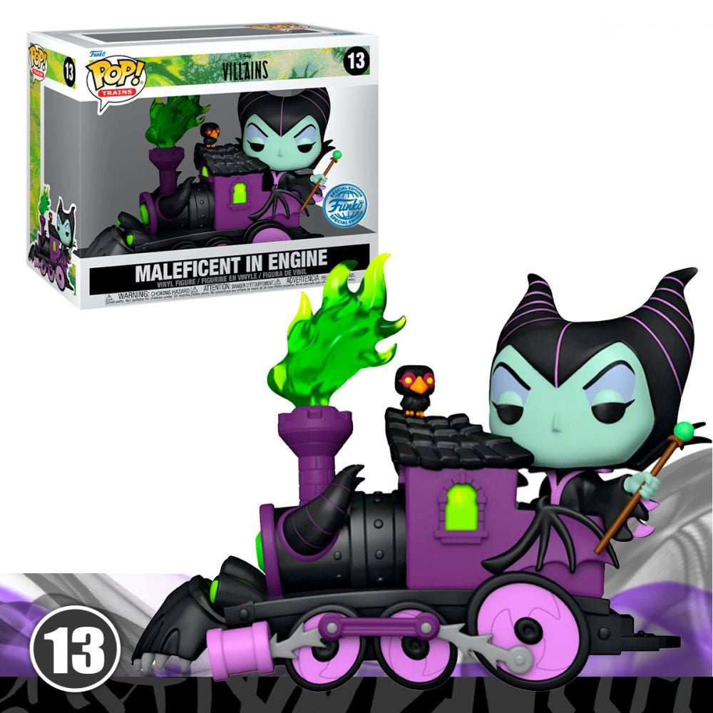 Funko Pop Deluxe Disney Villains Maleficent in Train Engine Collectible Figure - Perfect for Disney Fans, Collectors & Home Decor