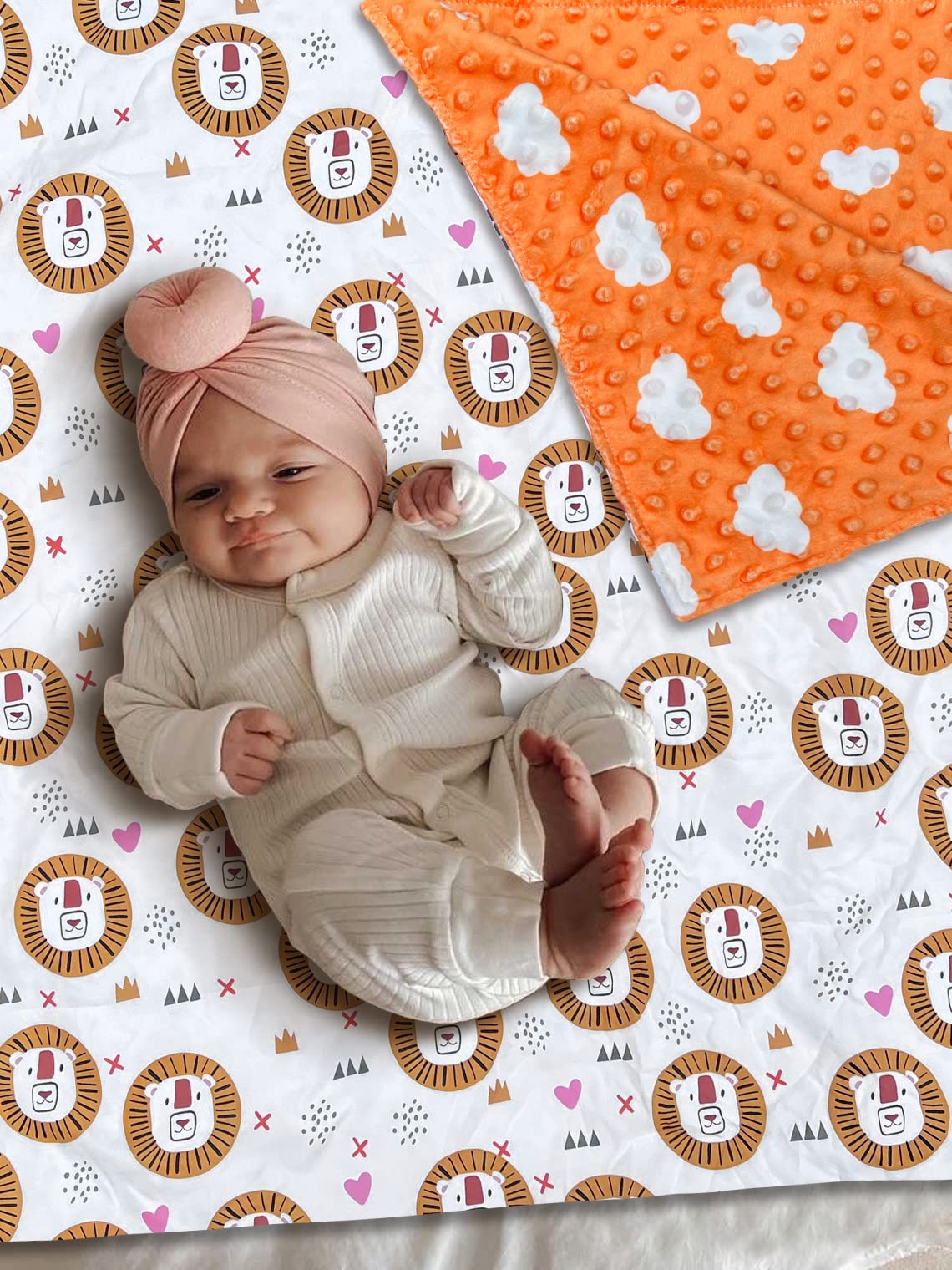 Soft Minky Dot Baby Blanket 40