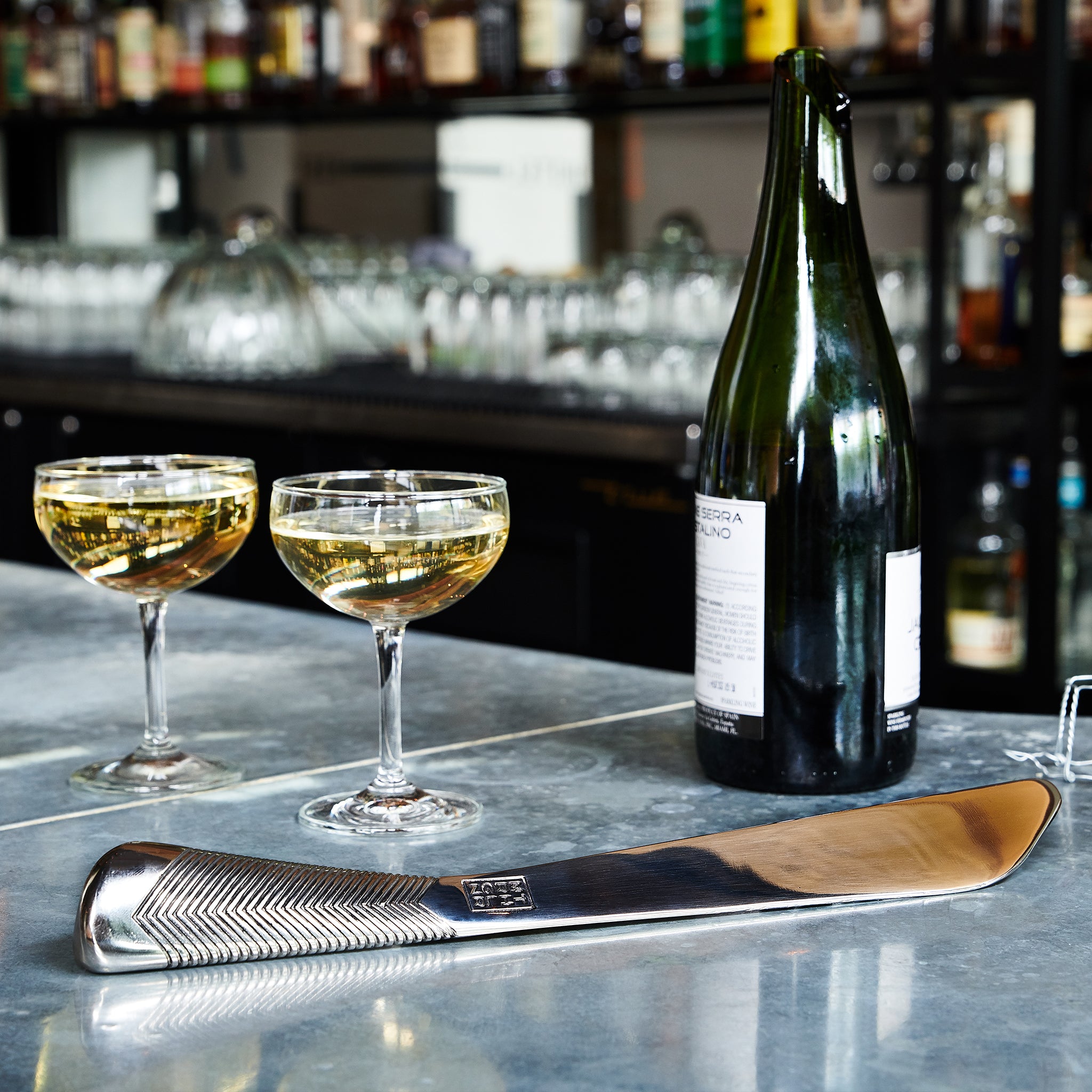 Morgenthaler Champagne Saber - 13.8 Inch Stainless Steel Sword for Opening Champagne Bottles - Perfect for Weddings, Parties & Celebrations