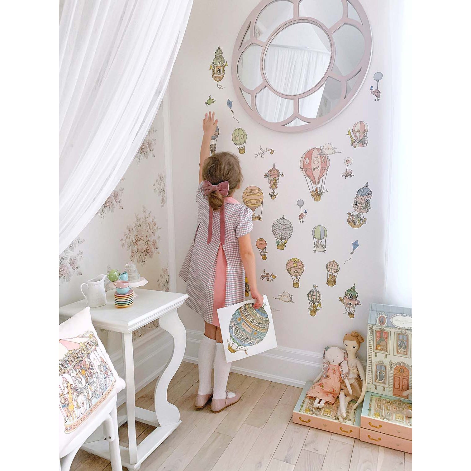 Atelier Choux Replaceable Wall Stickers - Pack of 40 Decorative Nursery Stickers for Baby Room & Kids Bedroom Decor - Perfect for Nursery Walls, Playrooms & Toddler Spaces