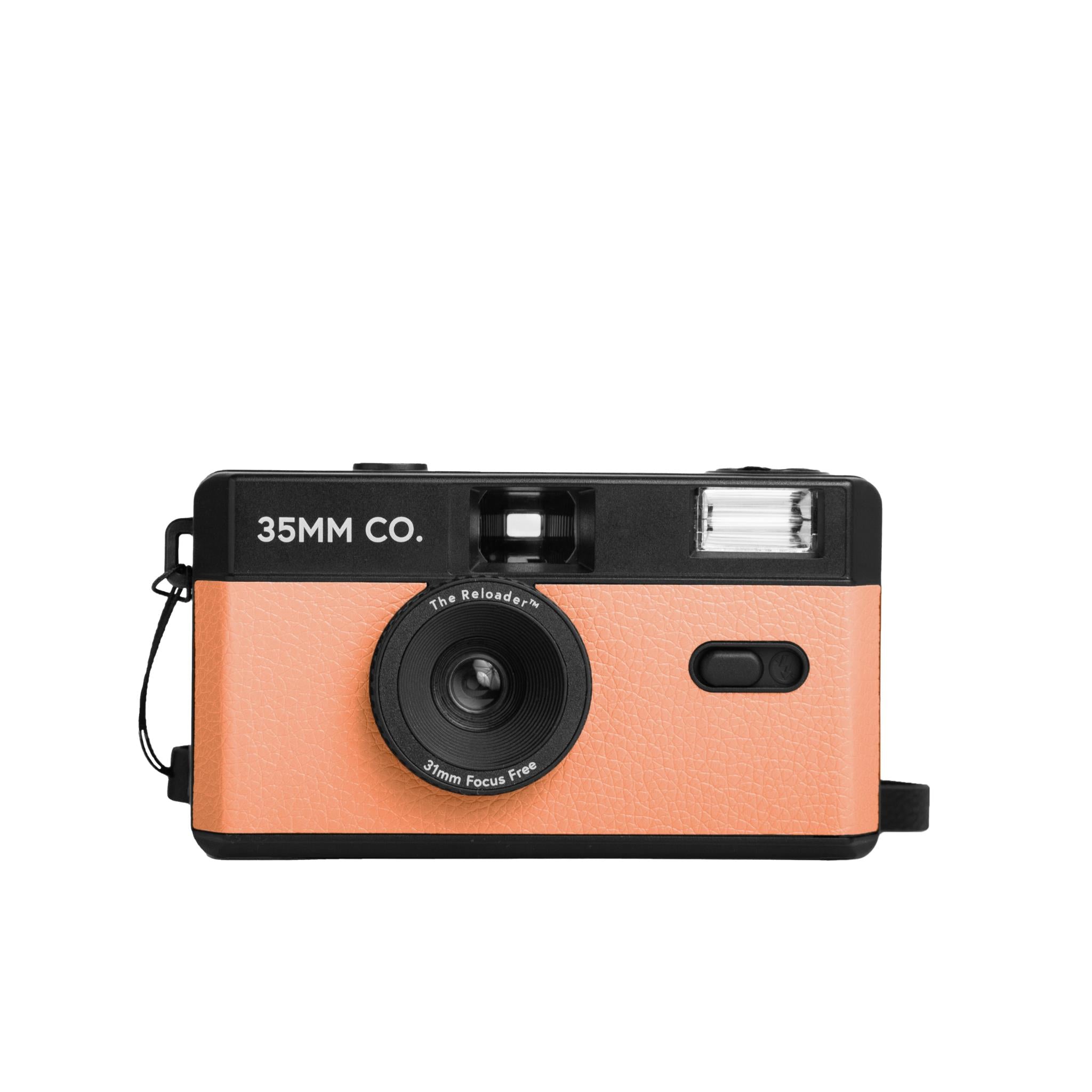 35MM CO Reloader Reusable Film Camera (Peach) - Vintage Style Camera for Travel, Parties & Creative Photography