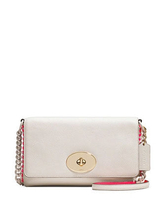 Coach Crosstown Crossbody Bag in Whiplash Pop Lacing Leather - Stylish & Compact Purse for Women, Perfect for Everyday Use, Travel & Shopping