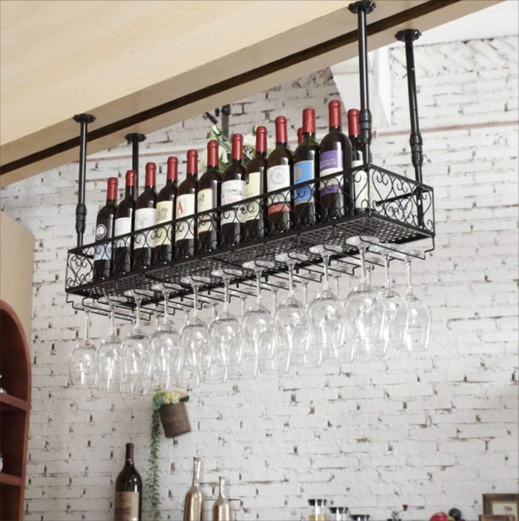 Sturdy Bar Counter Wine Rack - 60x25cm Wall Mounted Glass Holder for Restaurants & Homes | Perfect for Kitchen, Dining Room & Bar Organization