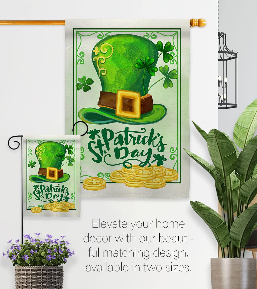 Lucky Hat St Patrick's Day House Flag 28x40