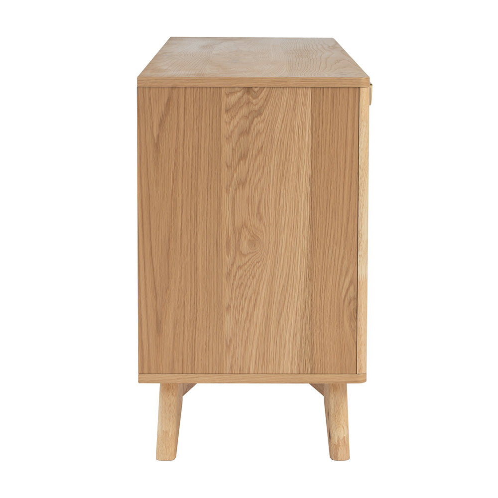 180cm Oak LOFTUS Sideboard Buffet Cabinet - Modern Dining Room Storage for Dishes, Linens & Entertaining Essentials