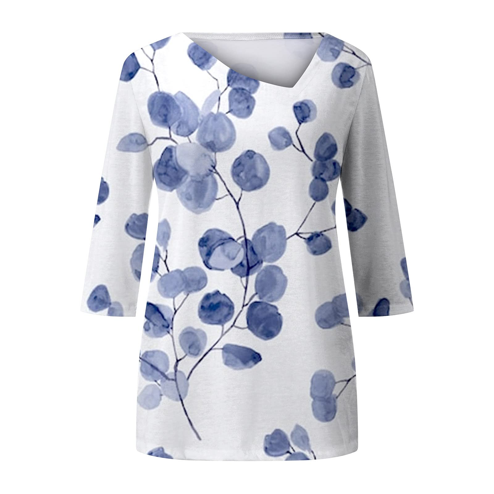 Women's Fringe Tank Tops - Elegant V-Neck Long Sleeve Print Blouse for Casual Wear