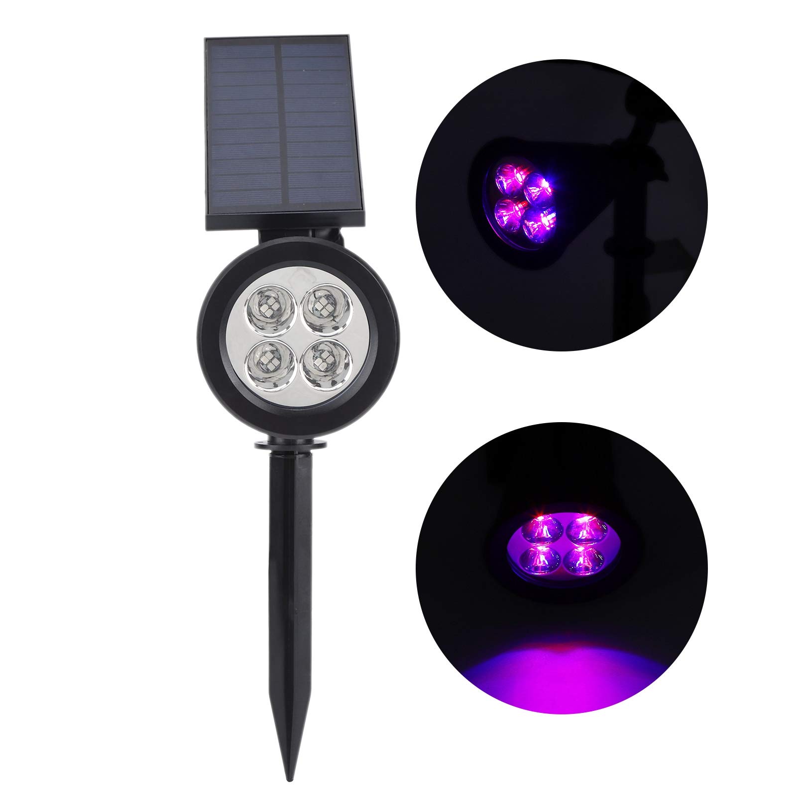 Best LED Grow Light for Plants - Solar Powered, Rainproof & Energy Saving - Automatic Charging Garden Spot Light for Outdoor Lawn, Yard & Indoor Hydroponics | Perfect for Greenhouses, Balconies & Home Gardening