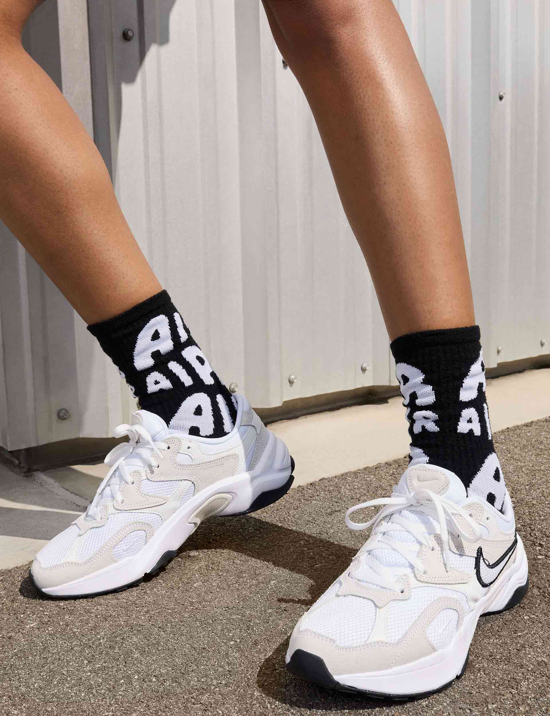 AL8 Running Shoes for Men & Women - Summit White/White/Black | Lightweight Athletic Sneakers for Jogging, Gym Workouts & Daily Walking