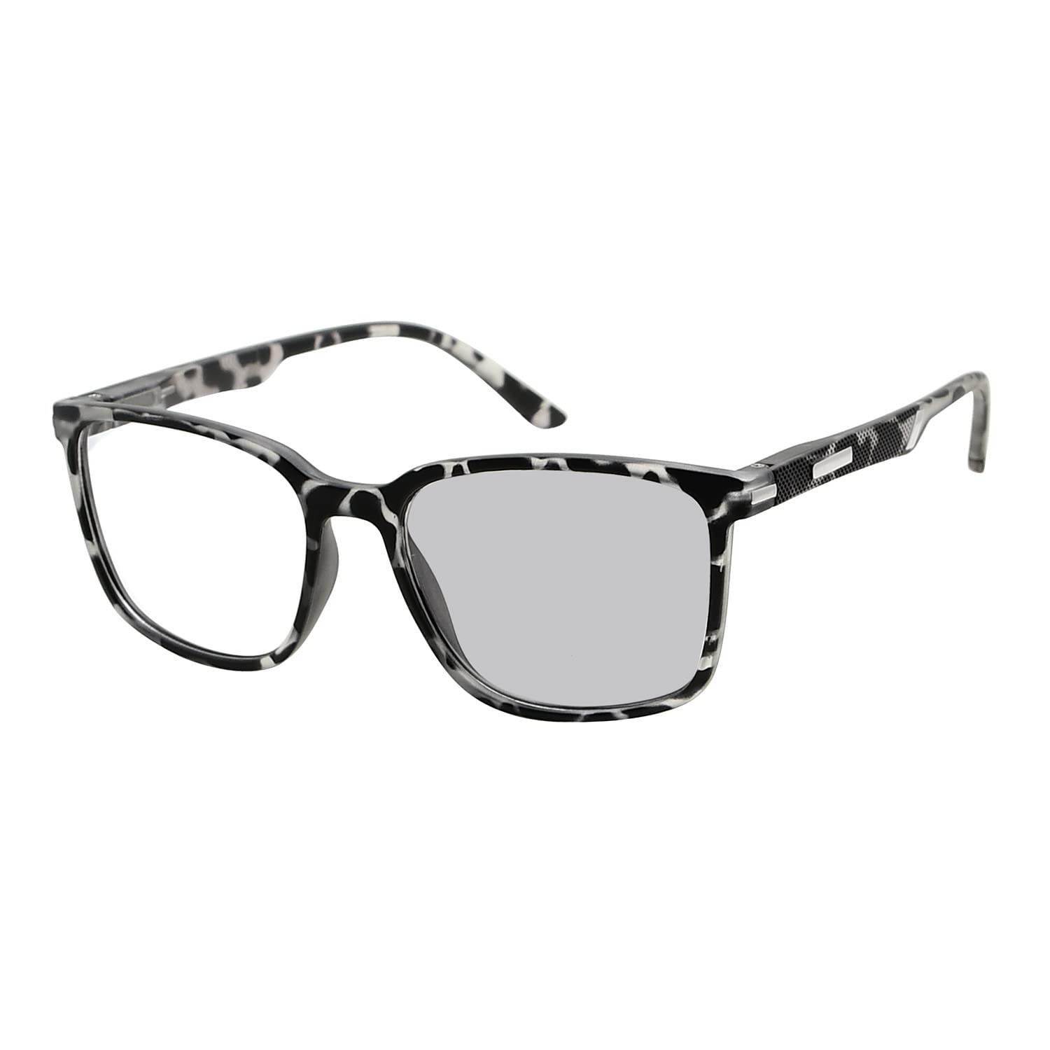 Eyekepper Photochromic Reading Glasses for Women & Men - Lightweight Transition Lenses (+2.50 Strength) - Tortoise Frame for Indoor/Outdoor Use - Perfect for Reading, Driving & Outdoor Activities