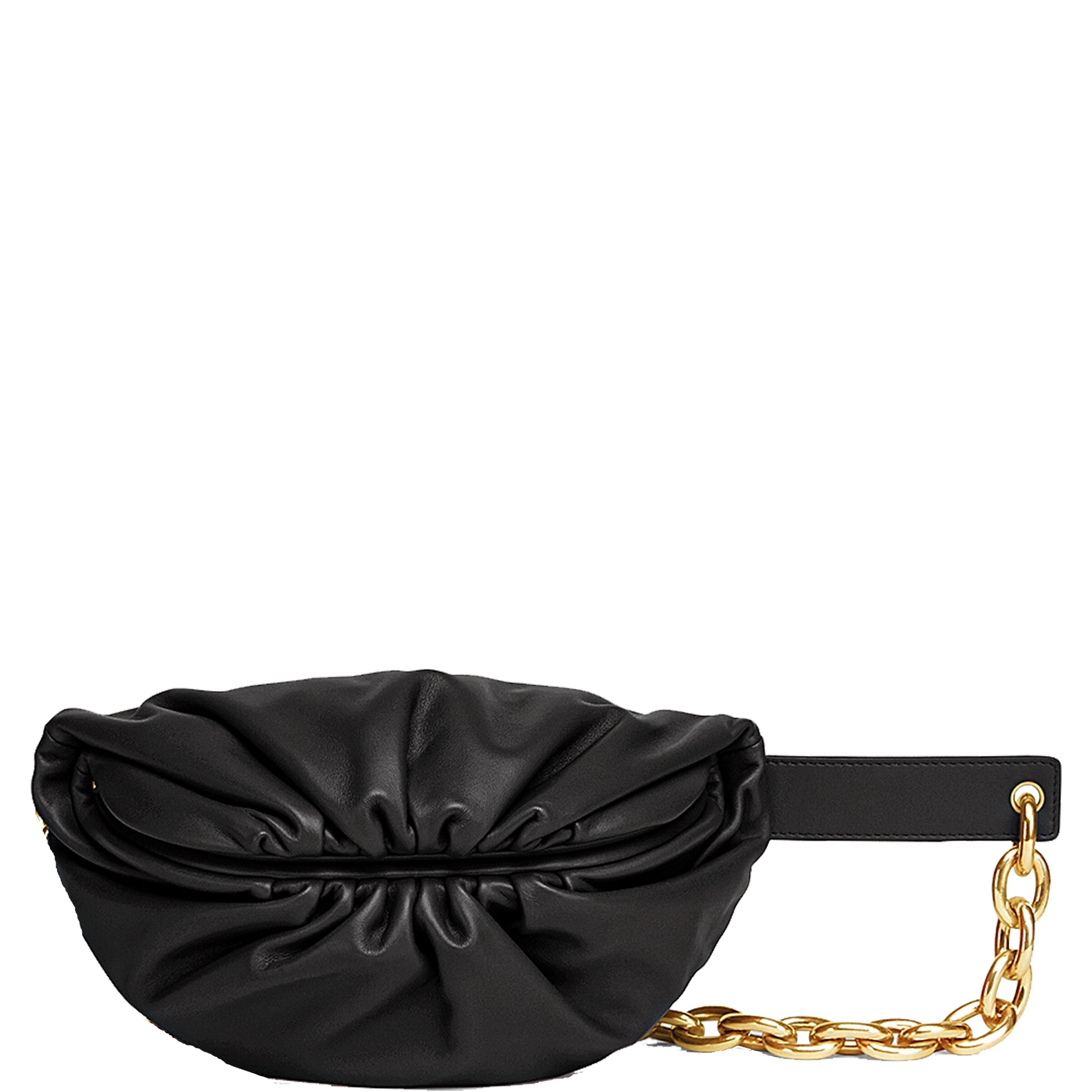 Stylish Mini Pouch Chain Belt Bag in Black & Gold - Perfect for Crossbody, Waist Pack & Fashion Accessories