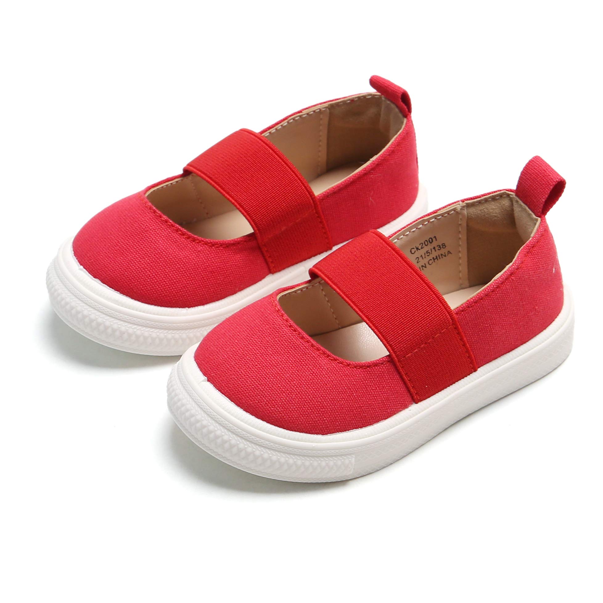 GINFIVE Toddler Girls Sneakers - Lightweight Slip-On School Shoes for Little Girls | Perfect for Preschool, Playtime & Everyday Wear