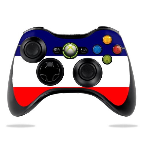 Protective Vinyl Skin Decal for Microsoft Xbox 360 Controller - France Flag Design | Durable Wrap Sticker for Gaming Accessories | Perfect for Gaming Enthusiasts & Collectors
