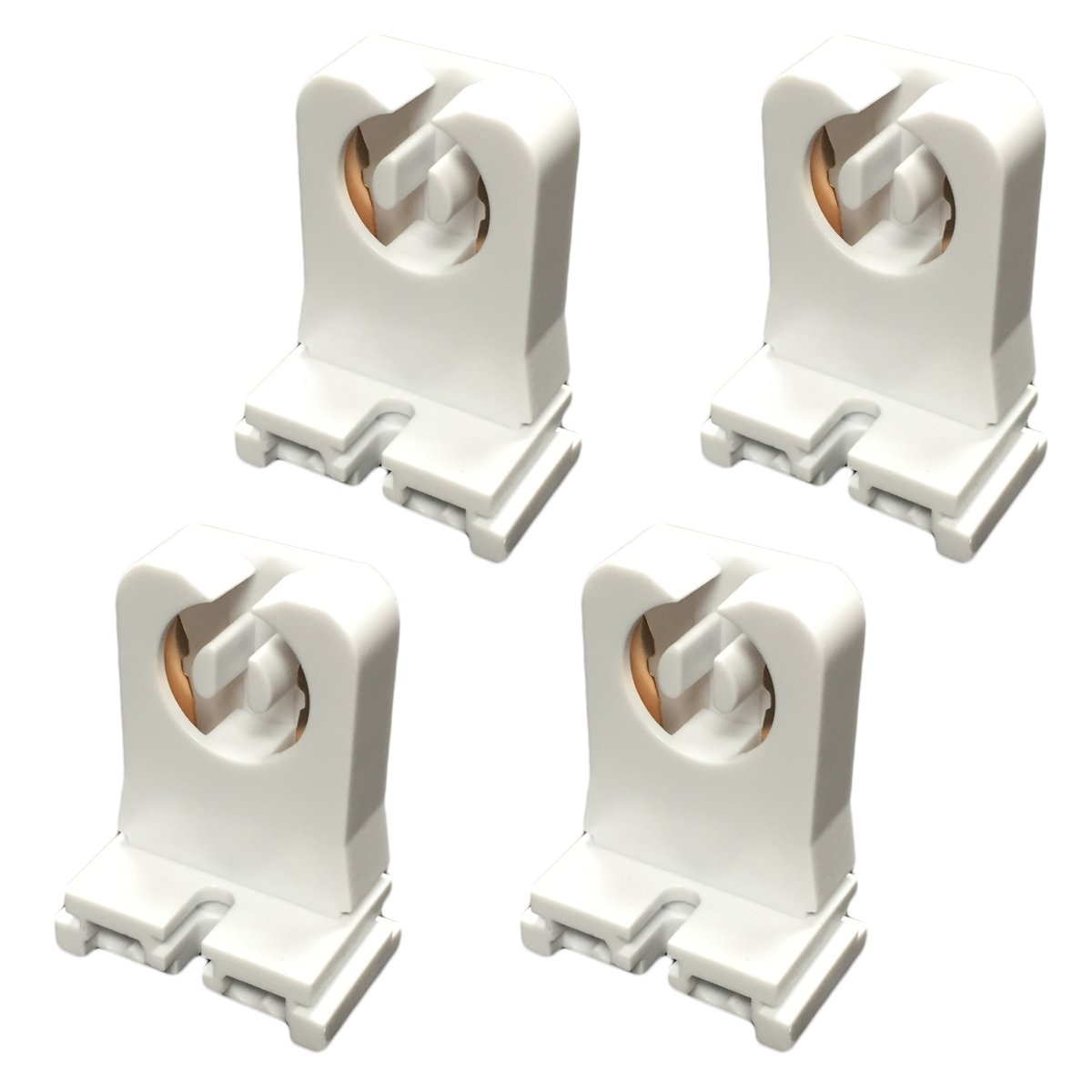 2-Pack Energy Efficient LED T8 Tube Lights - Plug and Play, 17W (Replaces 36W Fluorescent), 120-277V, 40,000 Hours Lifespan - Includes 4 Free Non-Shunted Socket Holders - Perfect for Office, Garage, Warehouse & Commercial Lighting