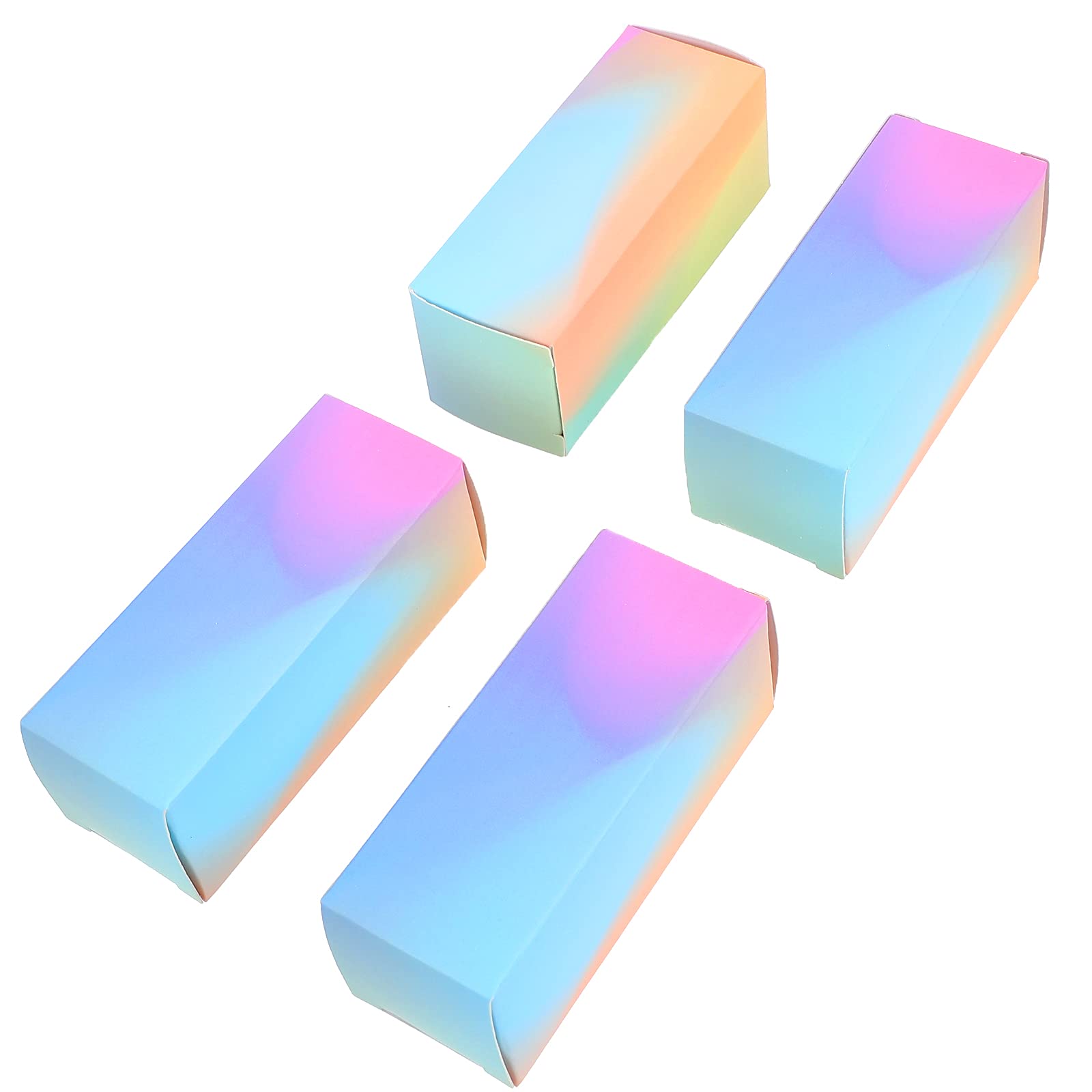 FOMIYES 100pcs Empty Lip Gloss Boxes - DIY Lipstick Packaging Paper Holders for Handmade Cosmetics, Beauty Salon & Gift Wrapping Supplies