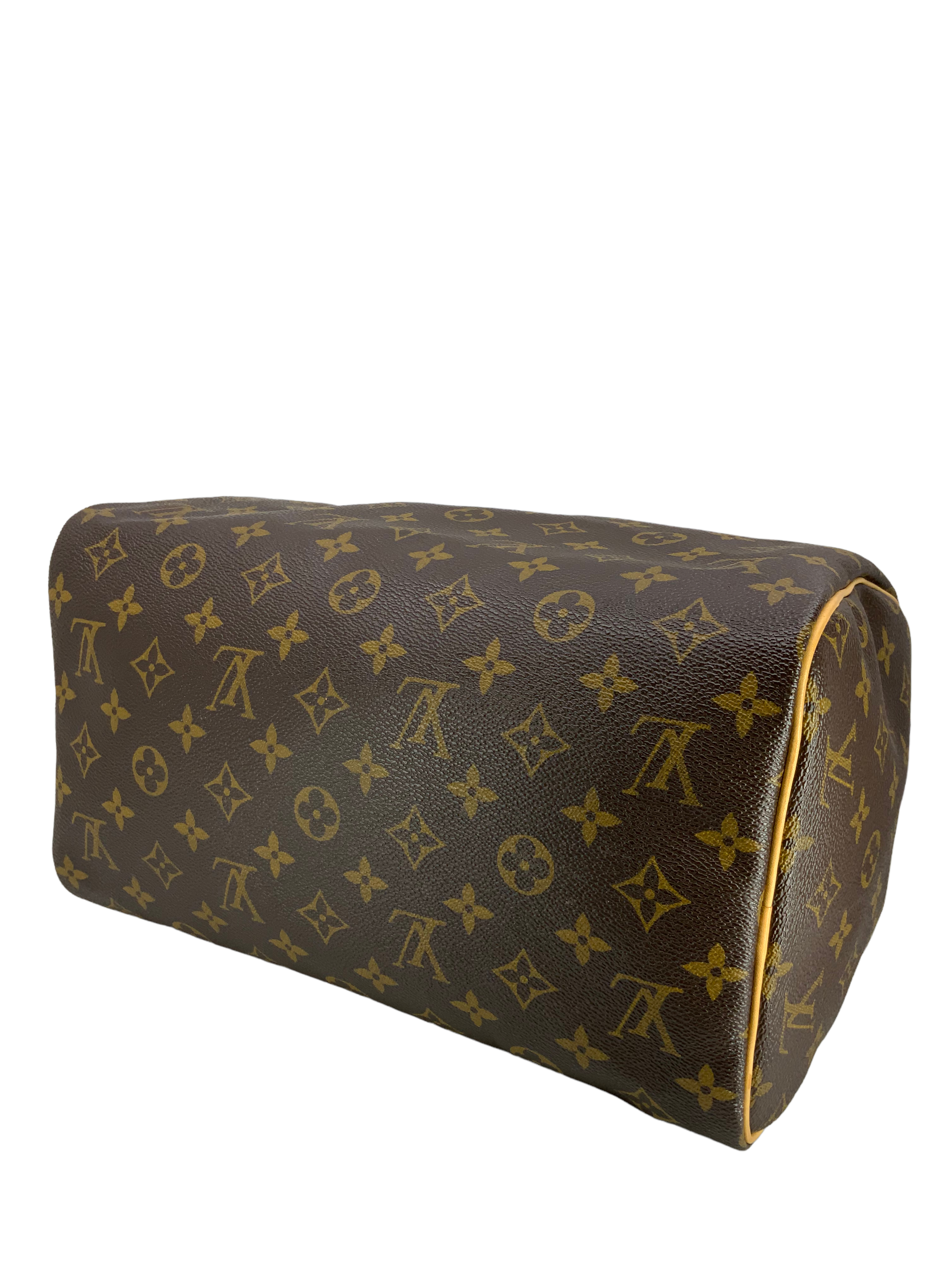 Authentic Louis Vuitton Monogram Speedy 30 Handbag - Luxury Canvas Shoulder Bag for Women - Perfect for Work, Travel & Everyday Use