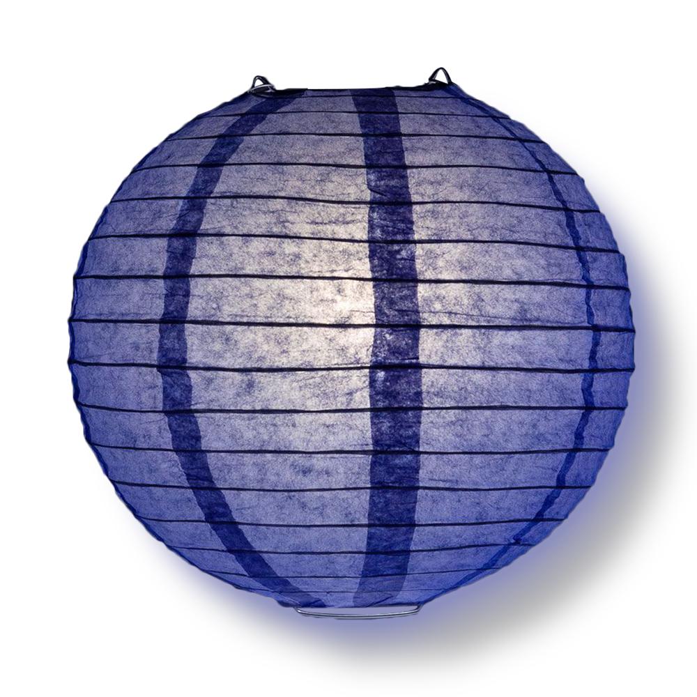 12-Piece Astra Blue & Periwinkle Paper Lantern Set - 12/10/8 Inch Hanging Decorations for Parties, Weddings & Home Decor