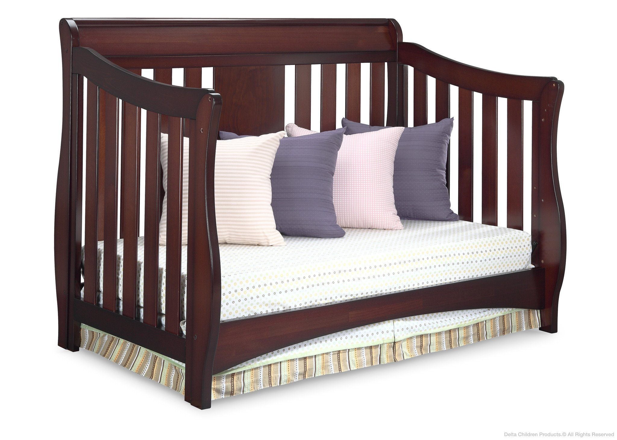 Oberon 4-in-1 Convertible Baby Crib - Toddler Bed, Daybed & Full-Size Frame - Perfect for Nursery, Bedroom & Growing Kids