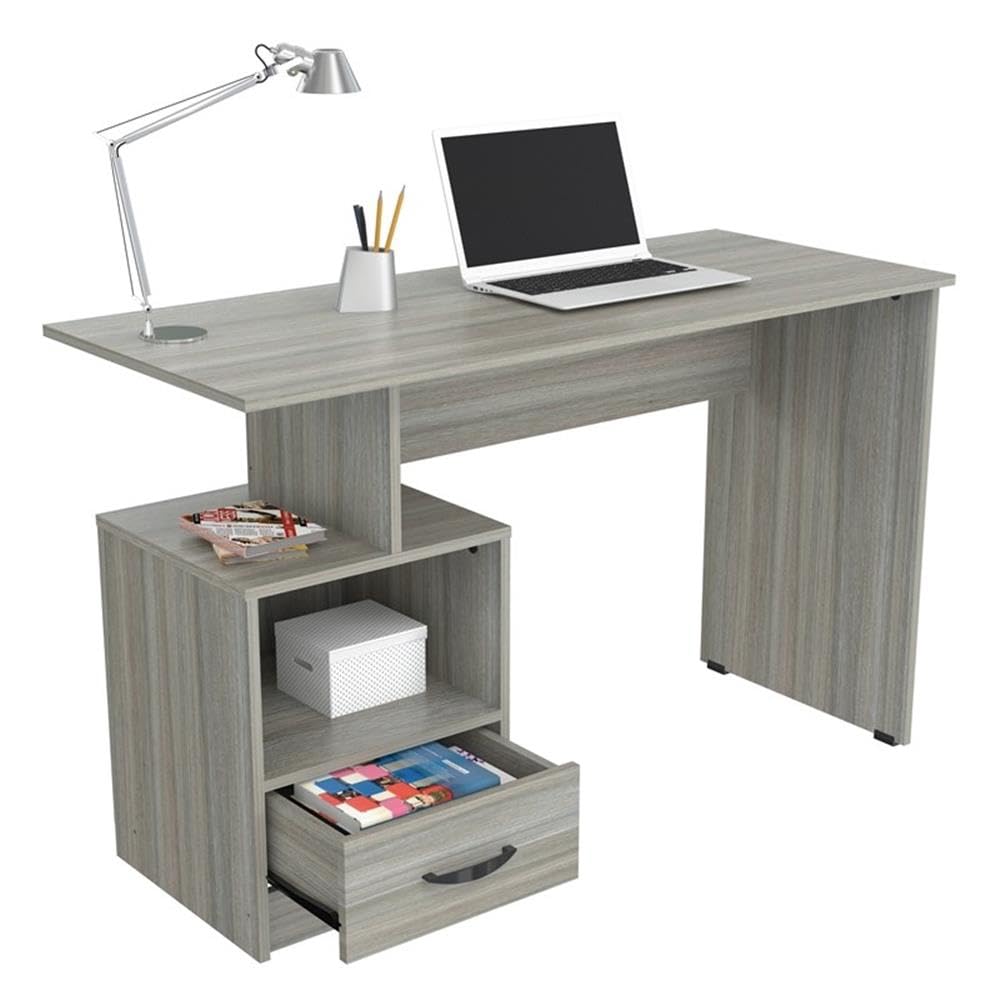 Smoke Oak Inval Writing Desk - Compact Home Office Solution