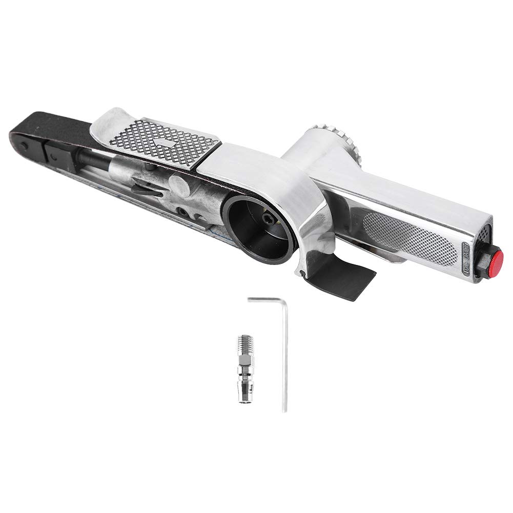 Industrial Pneumatic Belt Sander - Mini Air Polisher & Grinder Tool with 16000 RPM for Metal, Wood & Auto Polishing | Perfect for DIY, Metalworking & Automotive Buffing