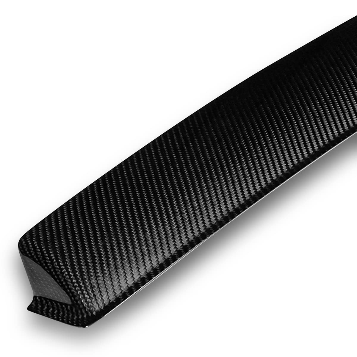 DNA MOTORING 2-RSP-7502-RCF Black Carbon Fiber Rear Window Roof Spoiler Wing for 2015-2021 Dodge Charger - Enhance Style & Aerodynamics for Sedan Customization