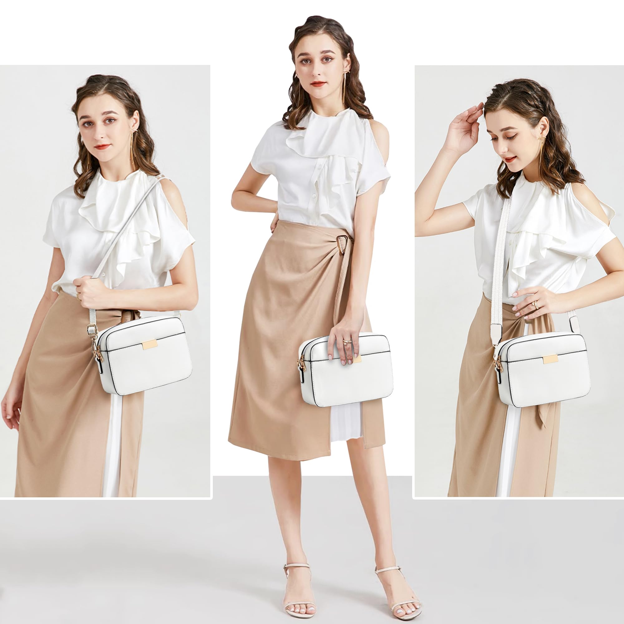 COCIFER Vegan Leather Crossbody Bags for Women - Stylish Shoulder Purse Handbag with Wallet, Perfect for Work, Travel & Everyday Use