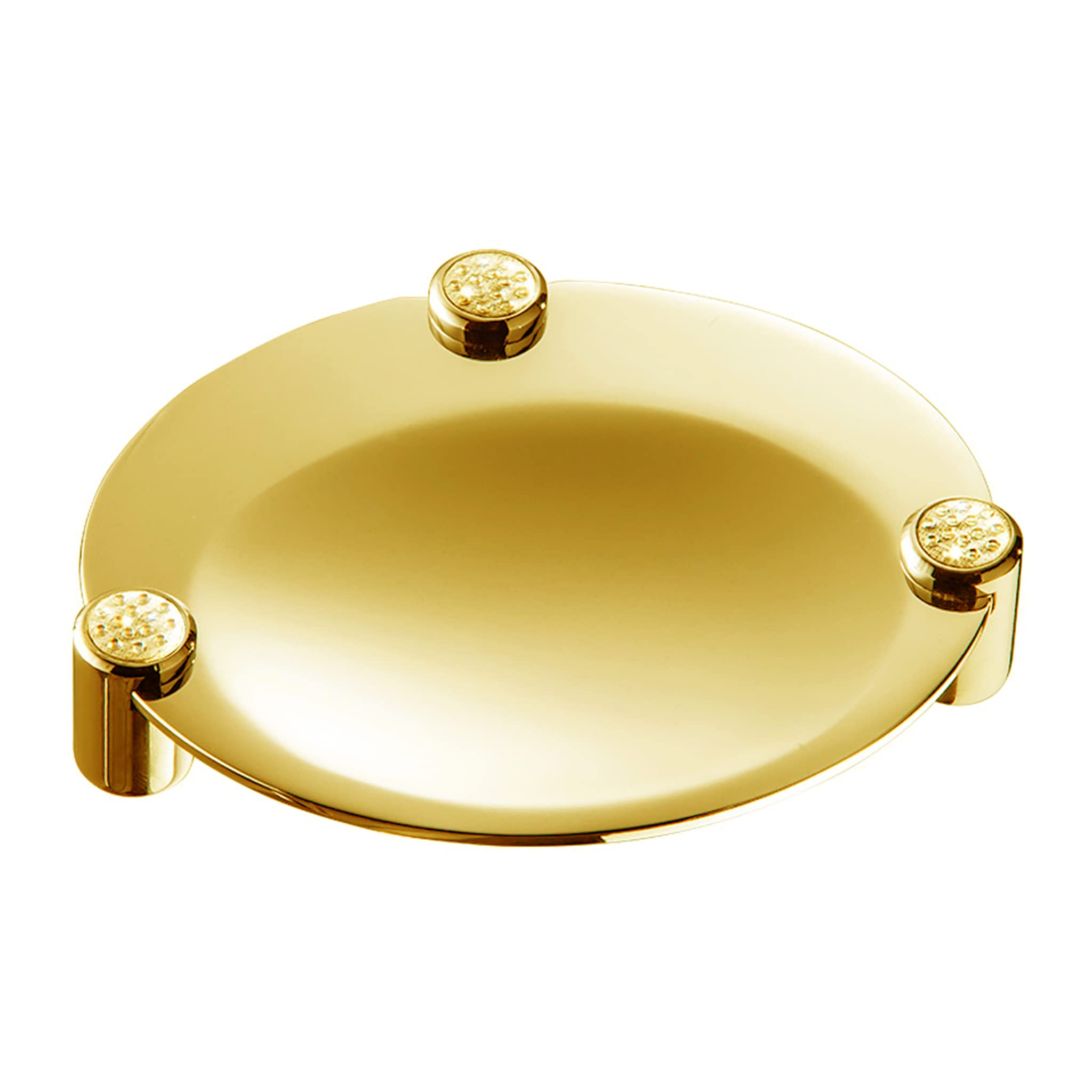 Premium Cecilia Table Soap Dish - Polished Gold Finish | Elegant Bathroom & Kitchen Decor | Perfect for Luxury Home, Hotel, and Spa Use