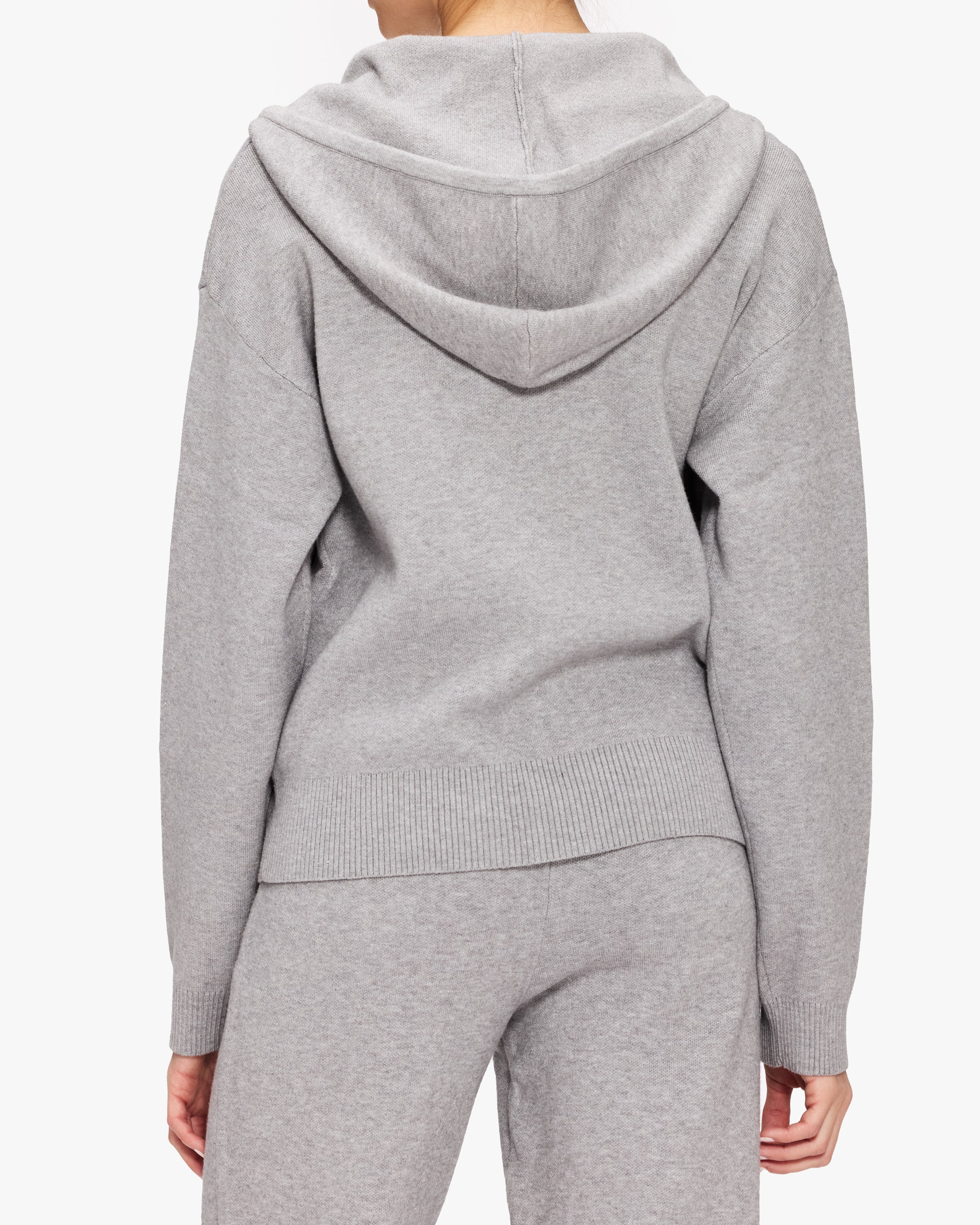 Monrow Supersoft Sweater Knit Zip Up Hoodie for Women - Cozy Fleece-Lined Pullover with Front Pocket - Perfect for Casual Outfits, Lounge Wear & Winter Layering
