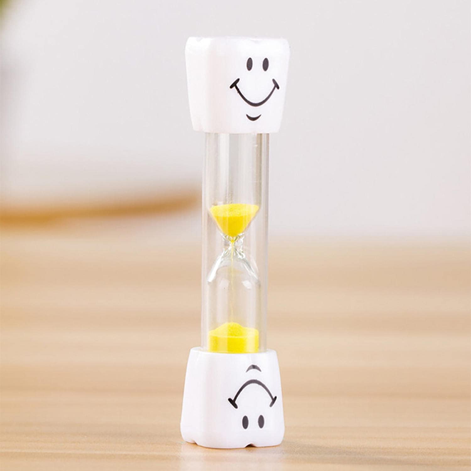 3 Minute Toothbrush Timer for Kids - Colorful Sand Timer with Smiley Face, Fun Teeth Brushing Timer for Children - Perfect for Bathroom, Classroom & Dental Office Use