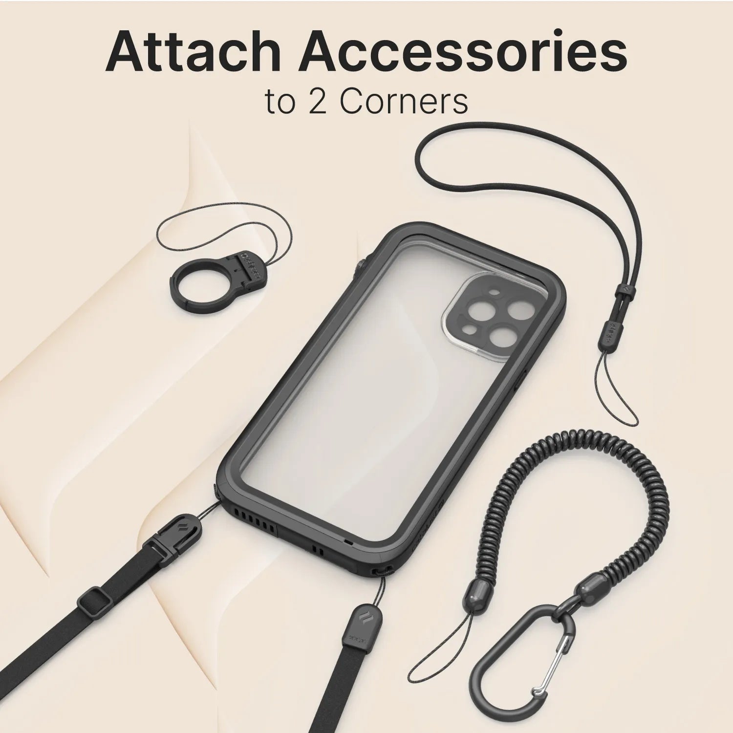 iPhone 12 Waterproof Case - Shockproof & Dustproof Full Protection for Swimming, Beach & Outdoor Activities