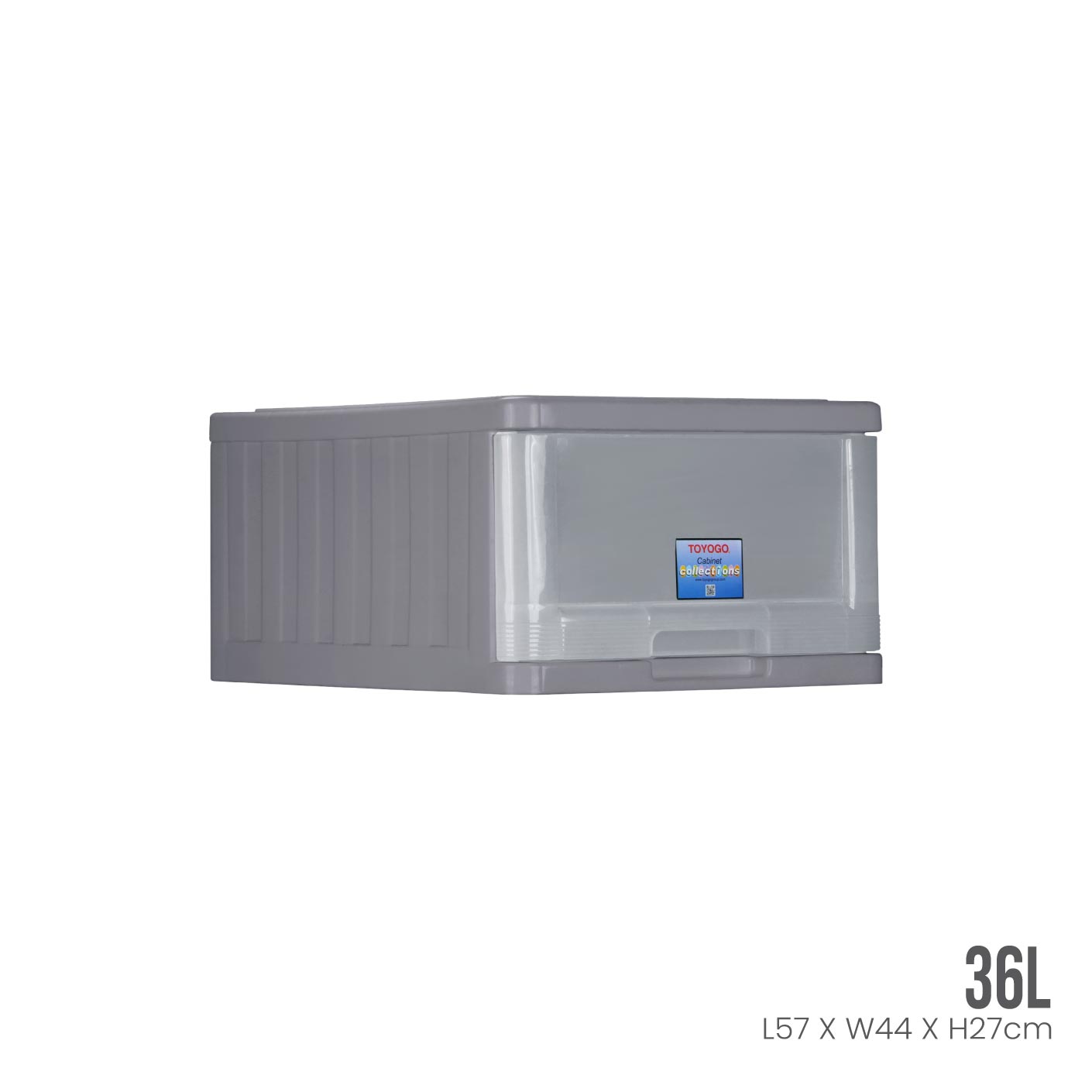 GREY FRAME TRANSLUCENT DRAWER (709GF-TPT)