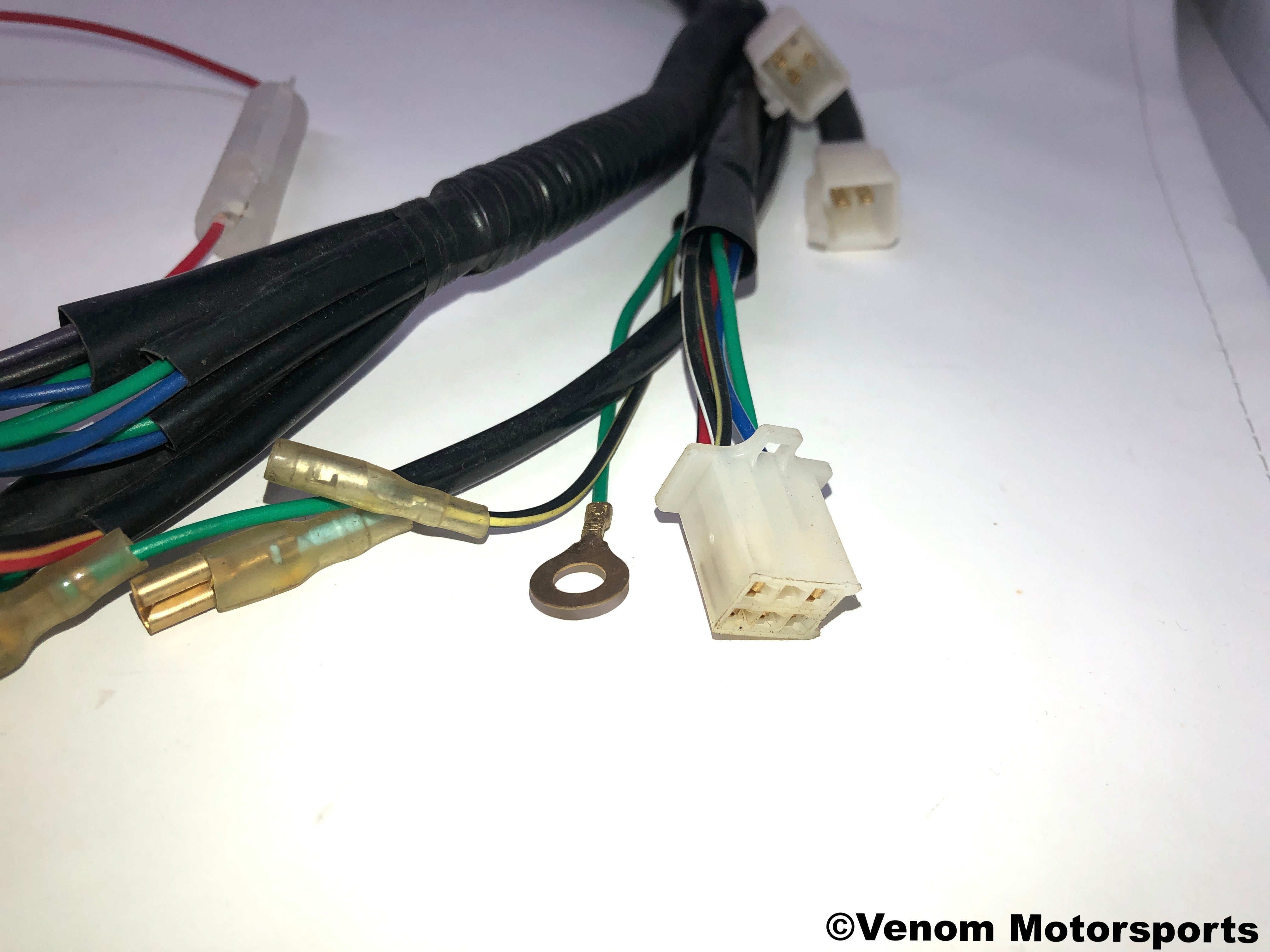 Venom 50cc Fatboy Replacement Wiring Harness - Compatible with 50cc Scooters & ATVs - Perfect for DIY Repairs & Maintenance