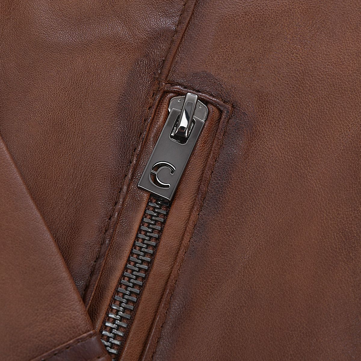 **MCMP004 Women's Brown Cuadra Dress - Casual Fashion Sheepskin Leather Jacket for Everyday Wear & Outfits**
