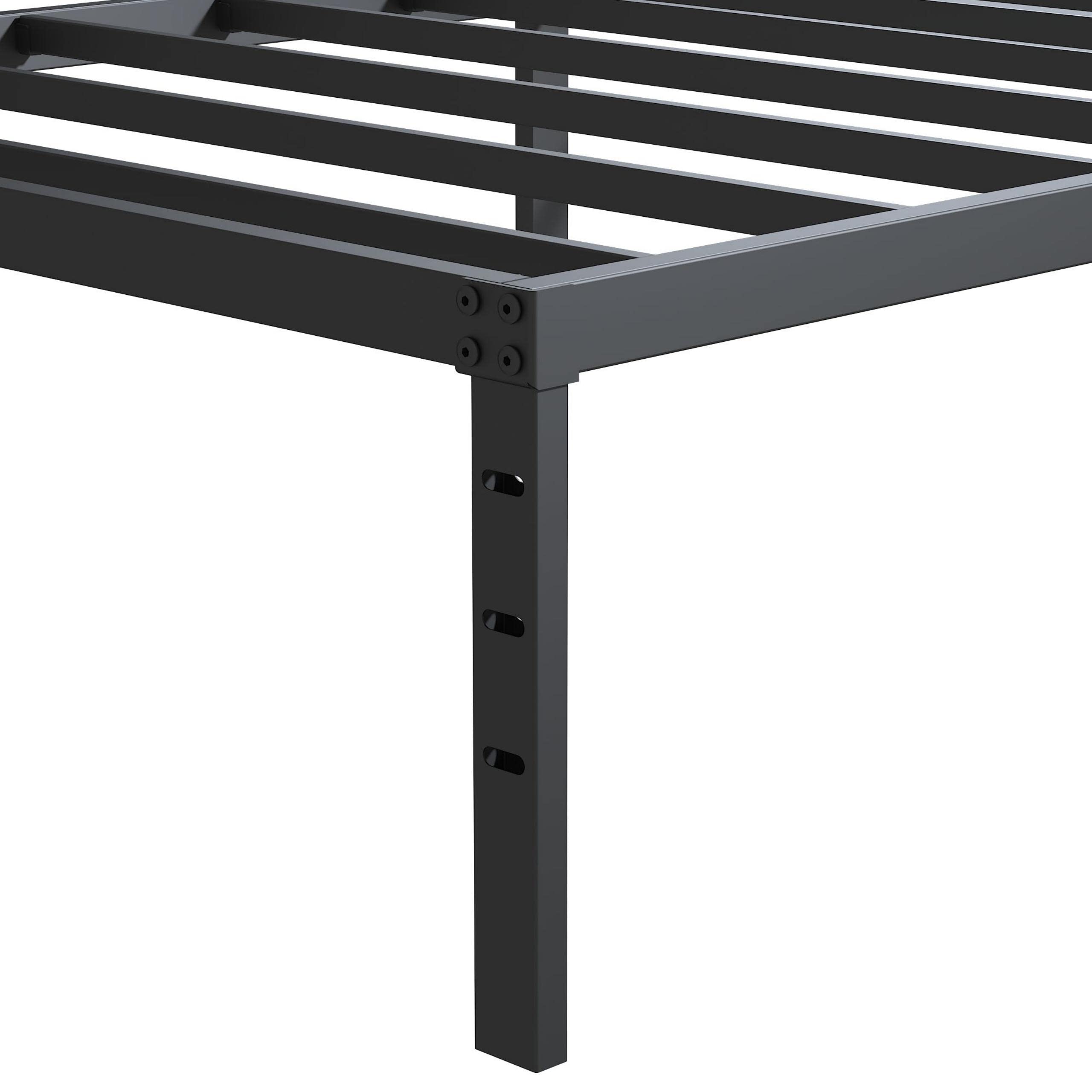 Heavy Duty 14 Inch Twin XL Metal Platform Bed Frame - No Box Spring Needed, Supports Up to 2500 lbs, Easy Assembly, Noise Free, Black - Perfect for Dorm Rooms, Guest Beds & Small Spaces
