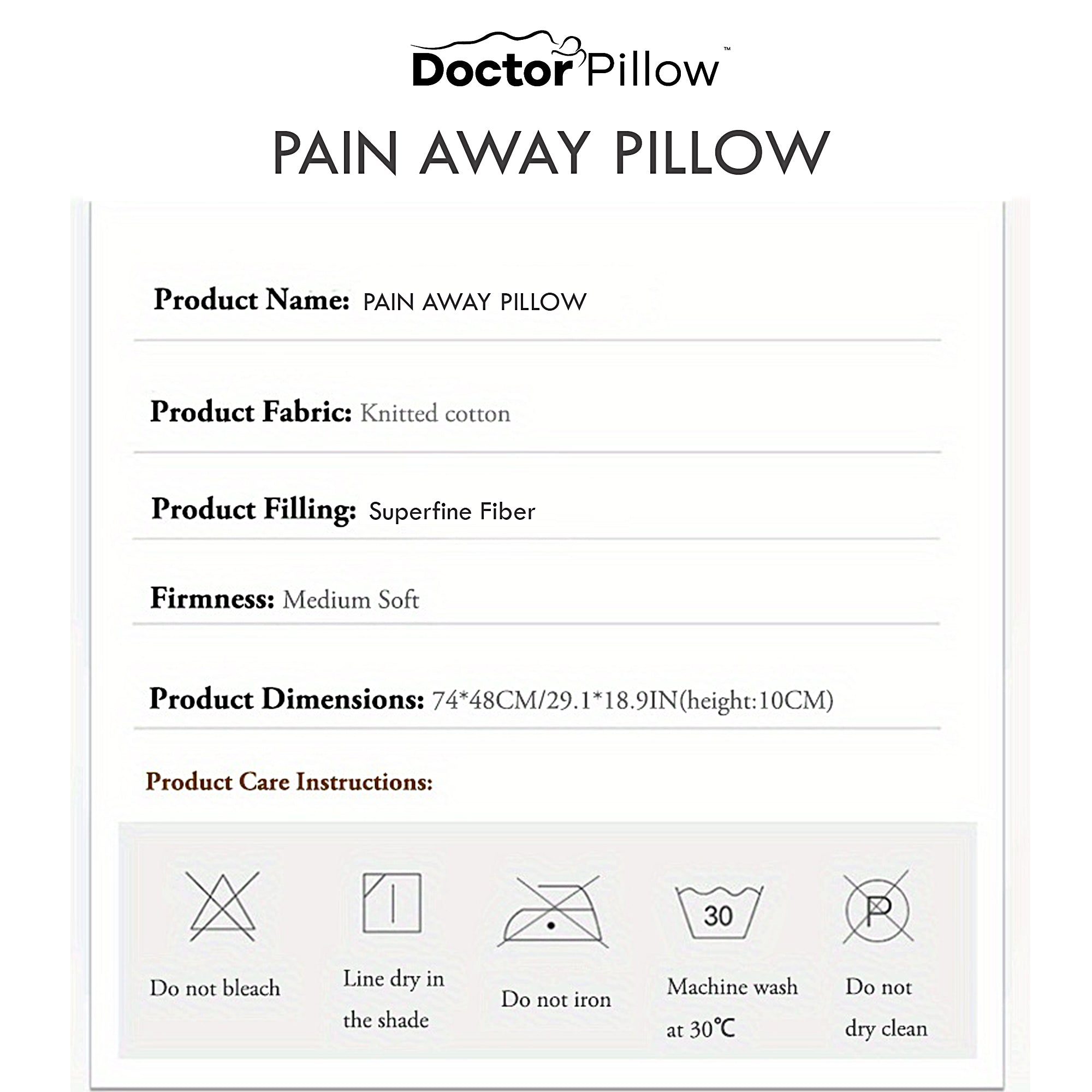 DR PILLOW PAIN AWAY Neck Traction Pillow - Ergonomic Invisible Spring Support for Neck Pain Relief | Perfect for Sleeping, Travel & Office Use