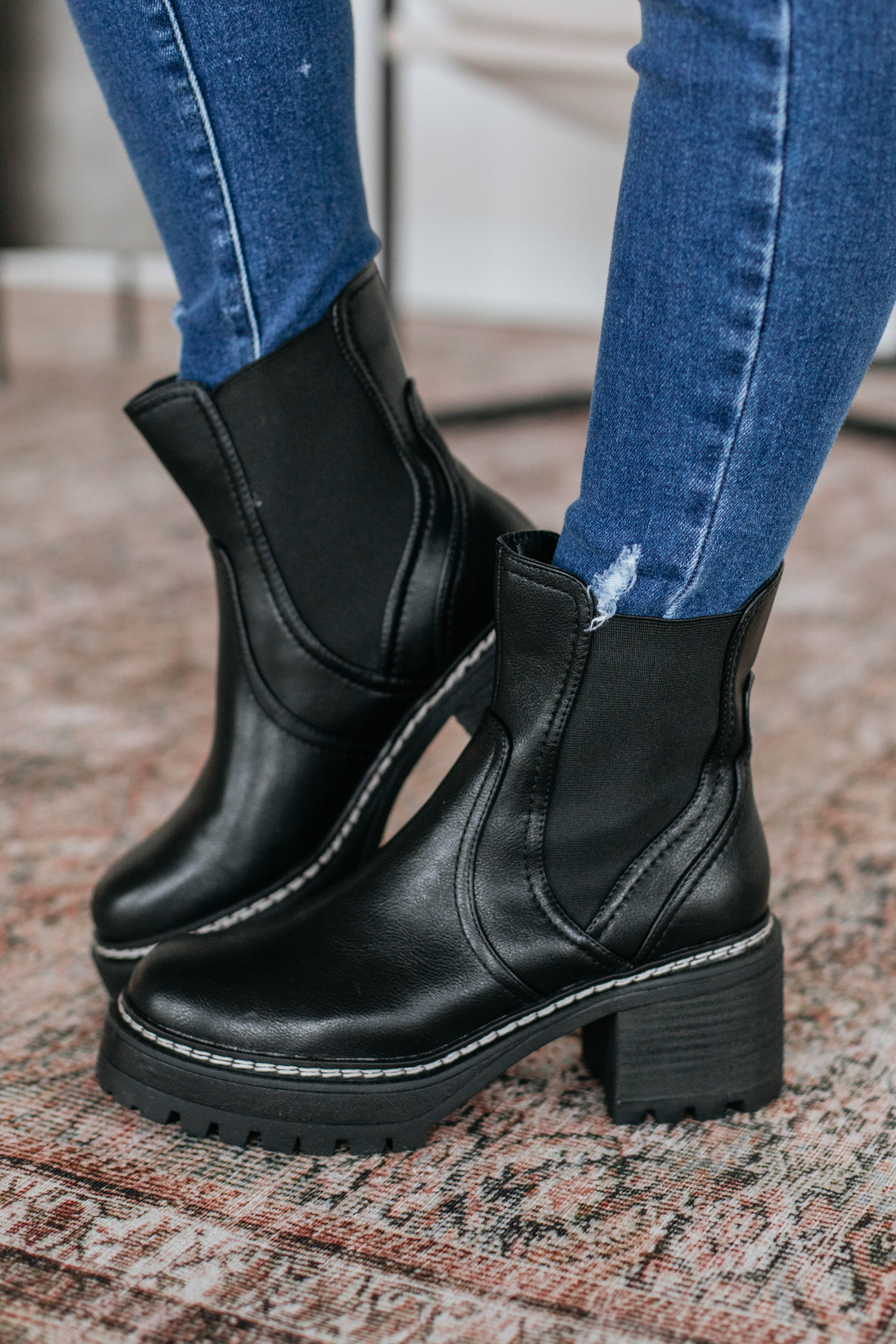 Prioritizing Me Boots - Stylish Black Ankle Boots for Women | Comfortable & Trendy Footwear for Casual Outings & Work