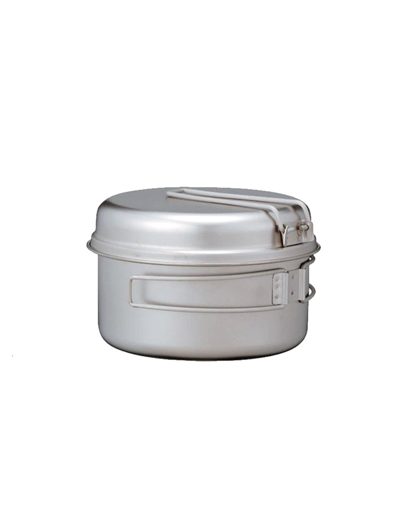 Ultralight Titanium Camping Cookset - Compact & Durable Backpacking Cookware for Hiking, Travel & Outdoor Adventures