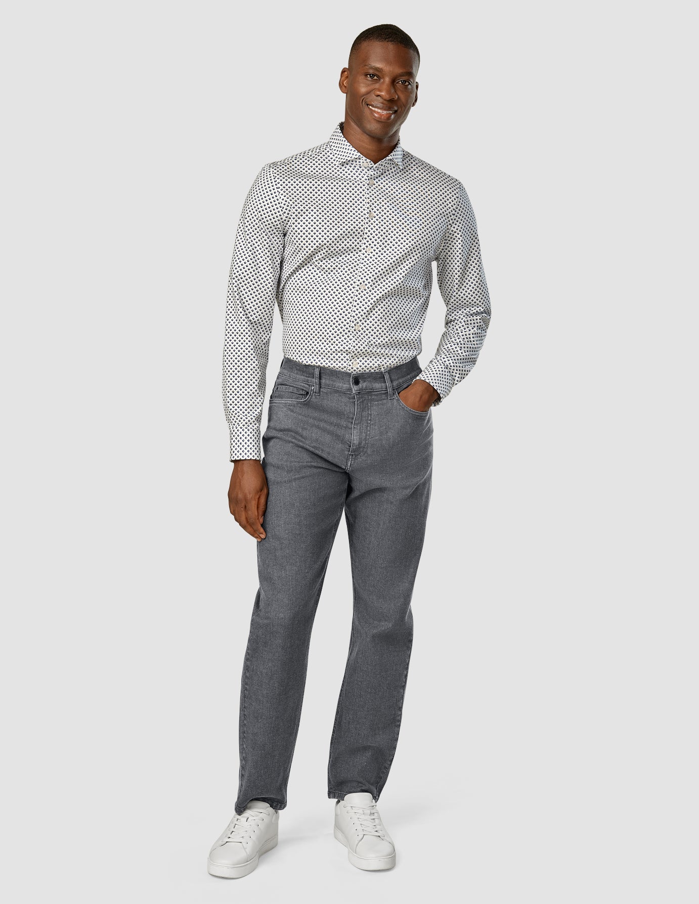 Classic Regular Fit Dark Grey Jeans for Men - Comfortable & Stylish Denim Pants for Casual Wear & Everyday Outfits