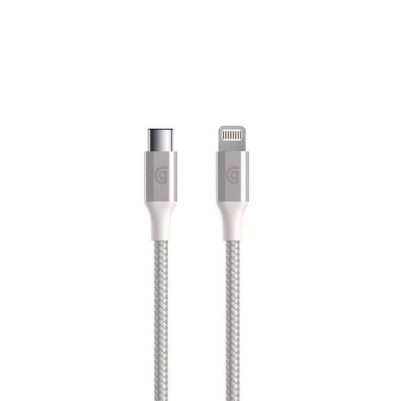 Premium Griffin USB C to Lightning Cable 5 Feet Silver - Fast Charging & Data Sync for iPhone, iPad, MacBook & More