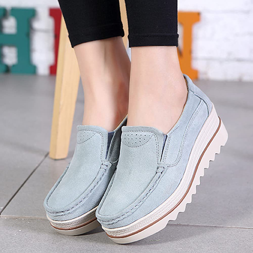 Ruiatoo Women's Slip-On Loafers - Comfortable Thick Soft Platform Shoes for Business Casual & Walking | Office Work, Daily Commute, Travel & Leisure Outfits