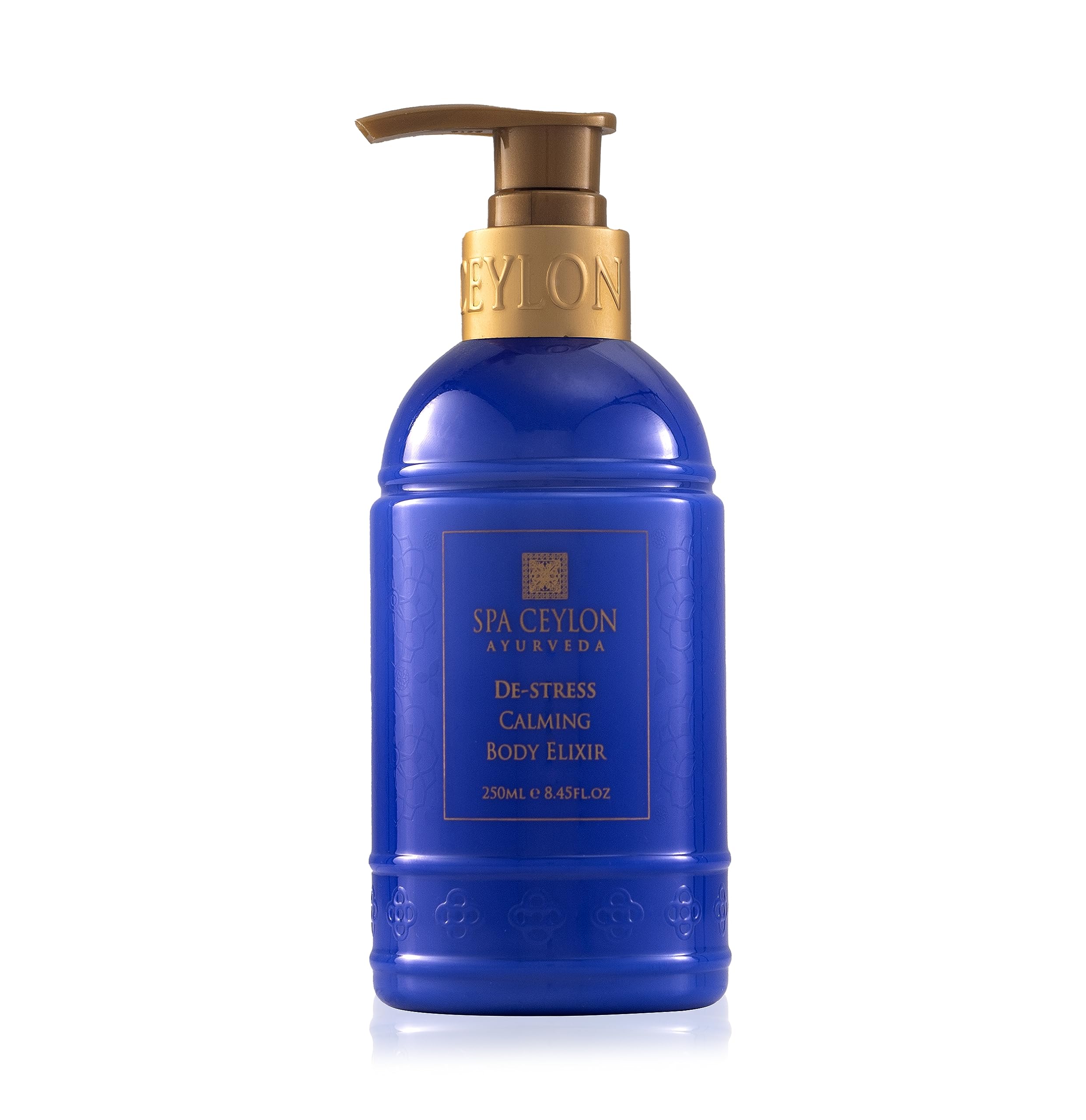 SPA CEYLON DE-STRESS Calming Body Elixir - 100% Natural Relaxing Massage Oil for Stress Relief & Sleep Aid - Perfect for Aromatherapy, Yoga & Spa Nights