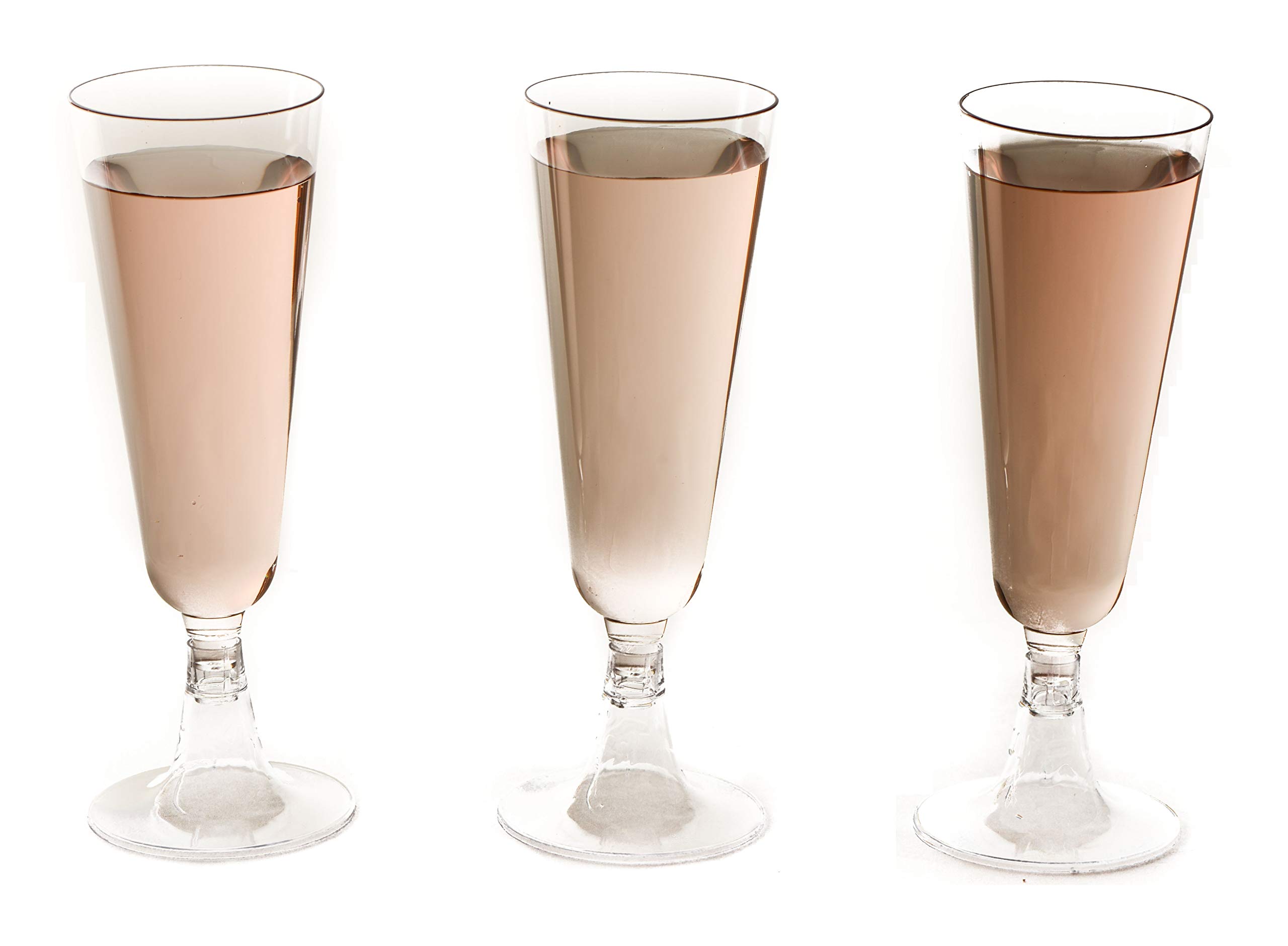 192-Pack 5 oz Clear Plastic Champagne Flutes - Disposable BPA-Free Toasting Glasses for Weddings, Parties & Events - Perfect for Mimosas, Wine, Cocktails & Sparkling Drinks