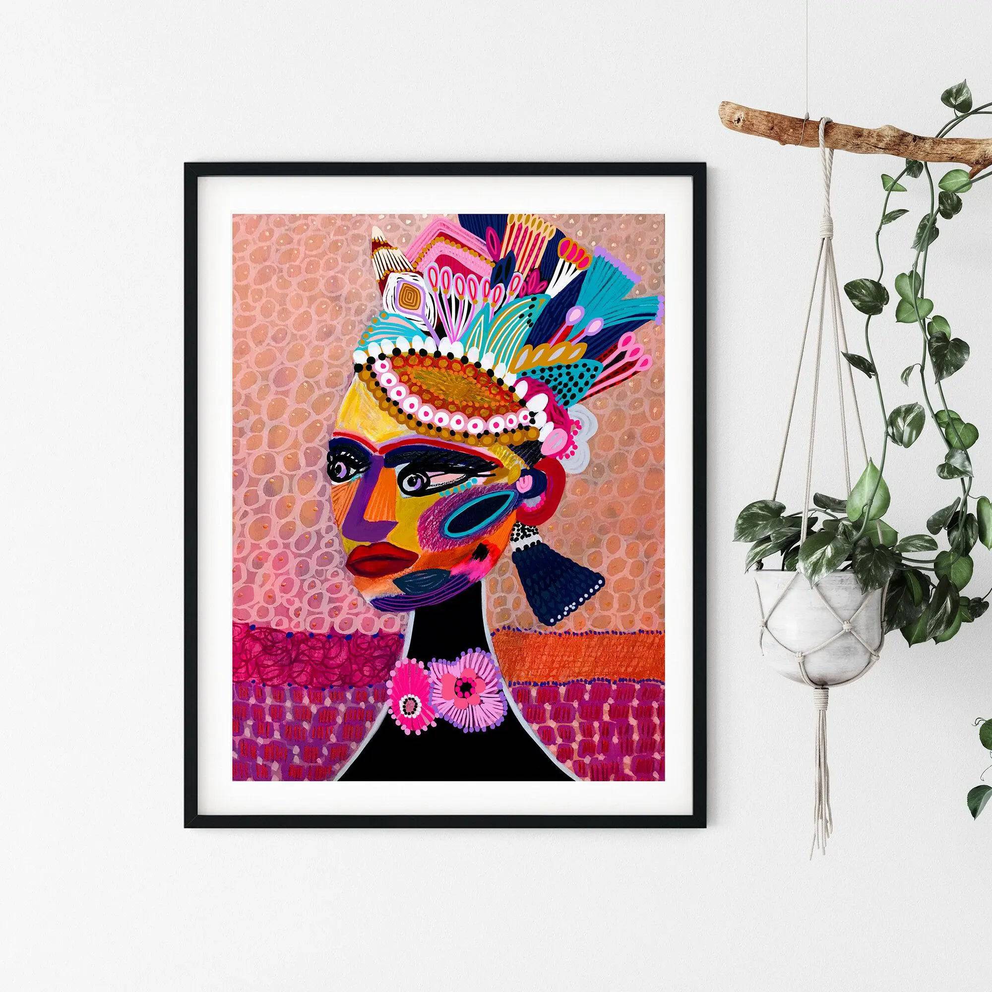Empress Princess Wall Art Print - Elegant Royal Decor for Bedroom, Living Room & Office | Perfect Gift for Women & Girls