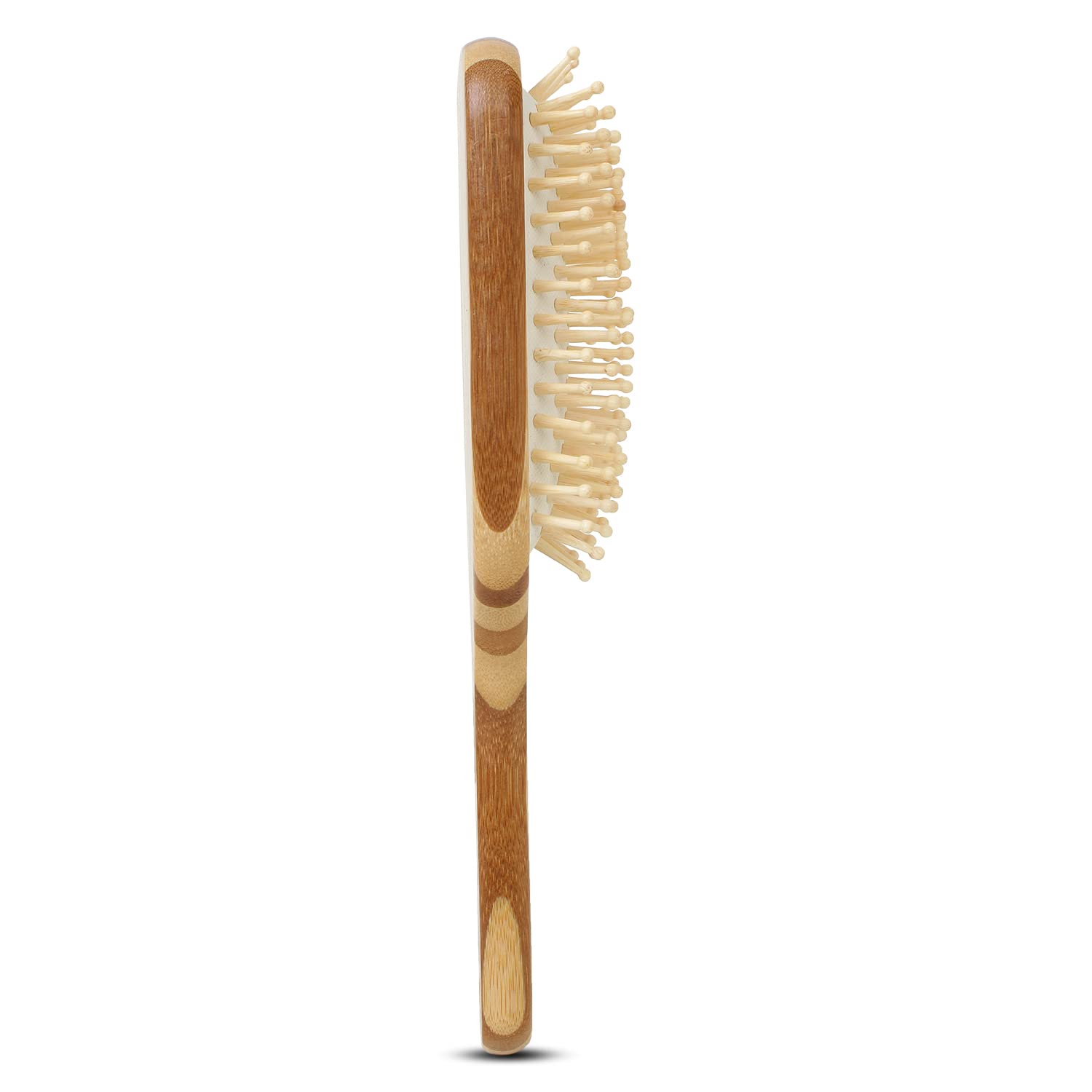 Natural Bamboo Hair Brush for Detangling & Shine | Eco-Friendly Wooden Hairbrush for Smooth & Healthy Hair | Perfect for Daily Styling & Scalp Massage