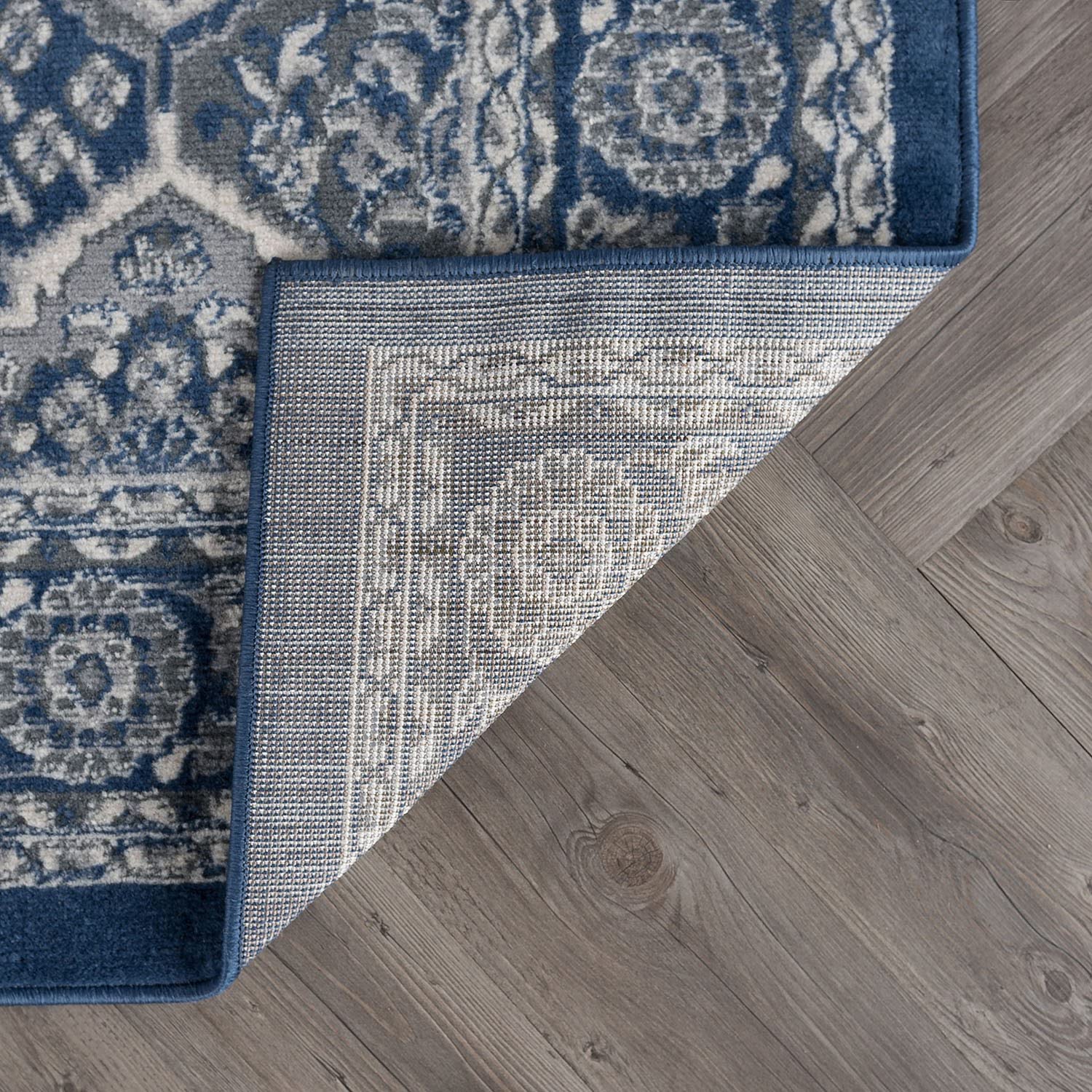 Universal Rugs Oxnard Area Rug 9' x 12.6' Navy Blue - Soft Non-Slip Living Room Rug for Bedroom, Dining Room & Home Decor