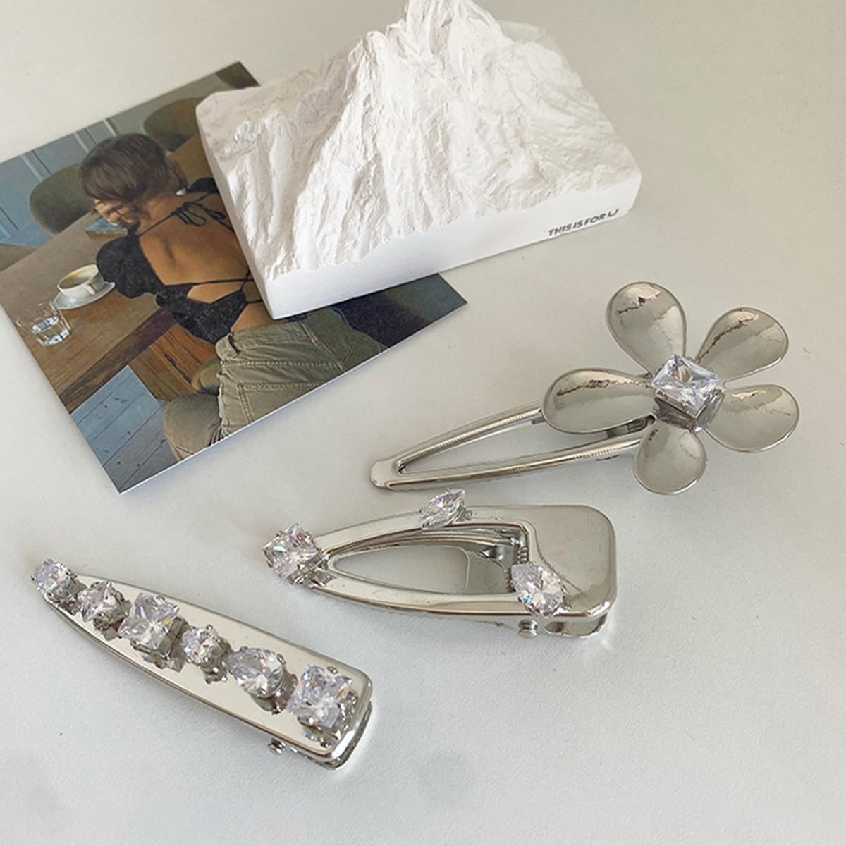 Handmade Hair Barrettes Set - Elegant Hair Pins & Clips for Women and Girls, Hair Bun Accessories (Color: FJ1360) | Perfect for Weddings, Parties, and Everyday Styling